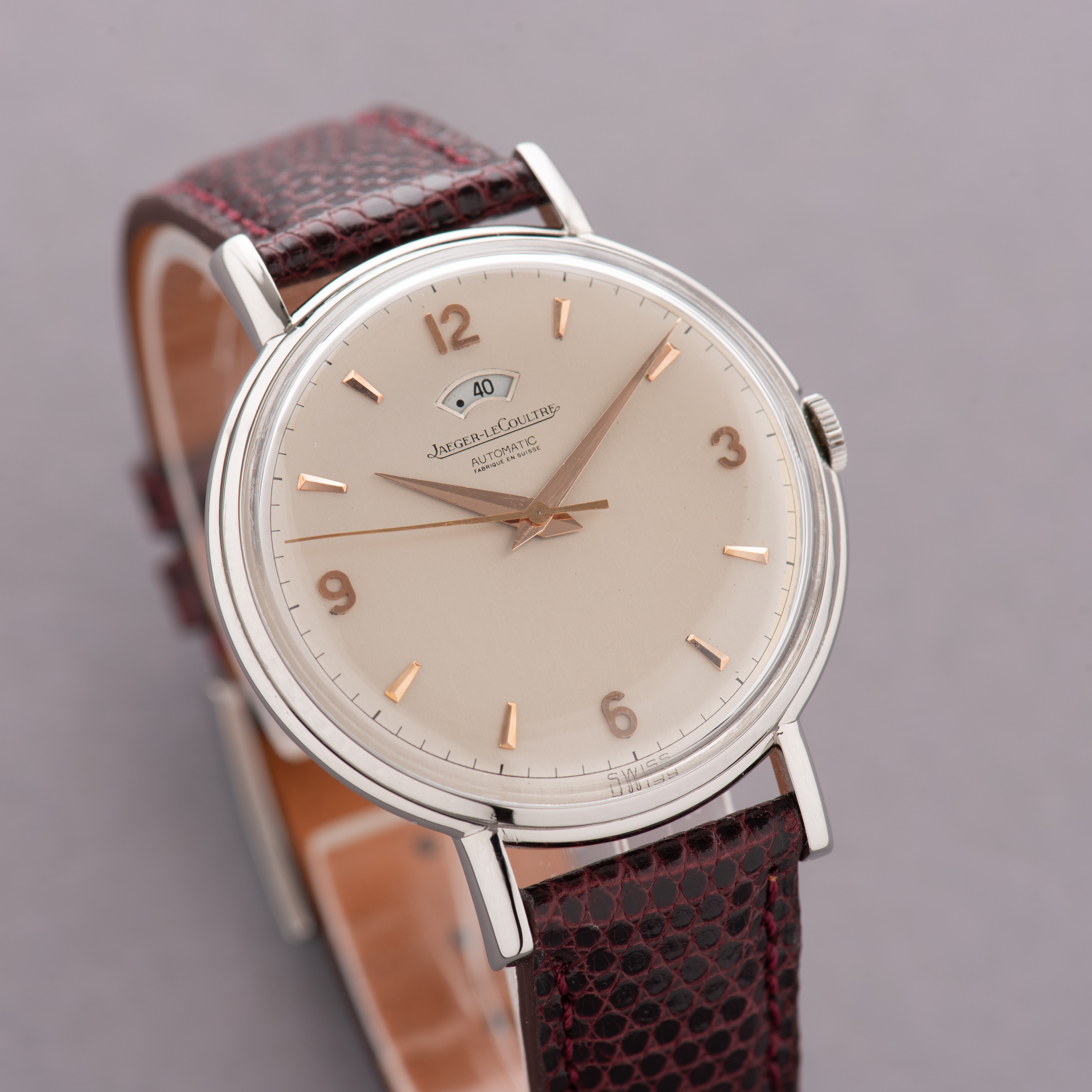 View of Jaeger LeCoultre Automatic bumper Jumbo Power Reserve réf 511367 cal 481