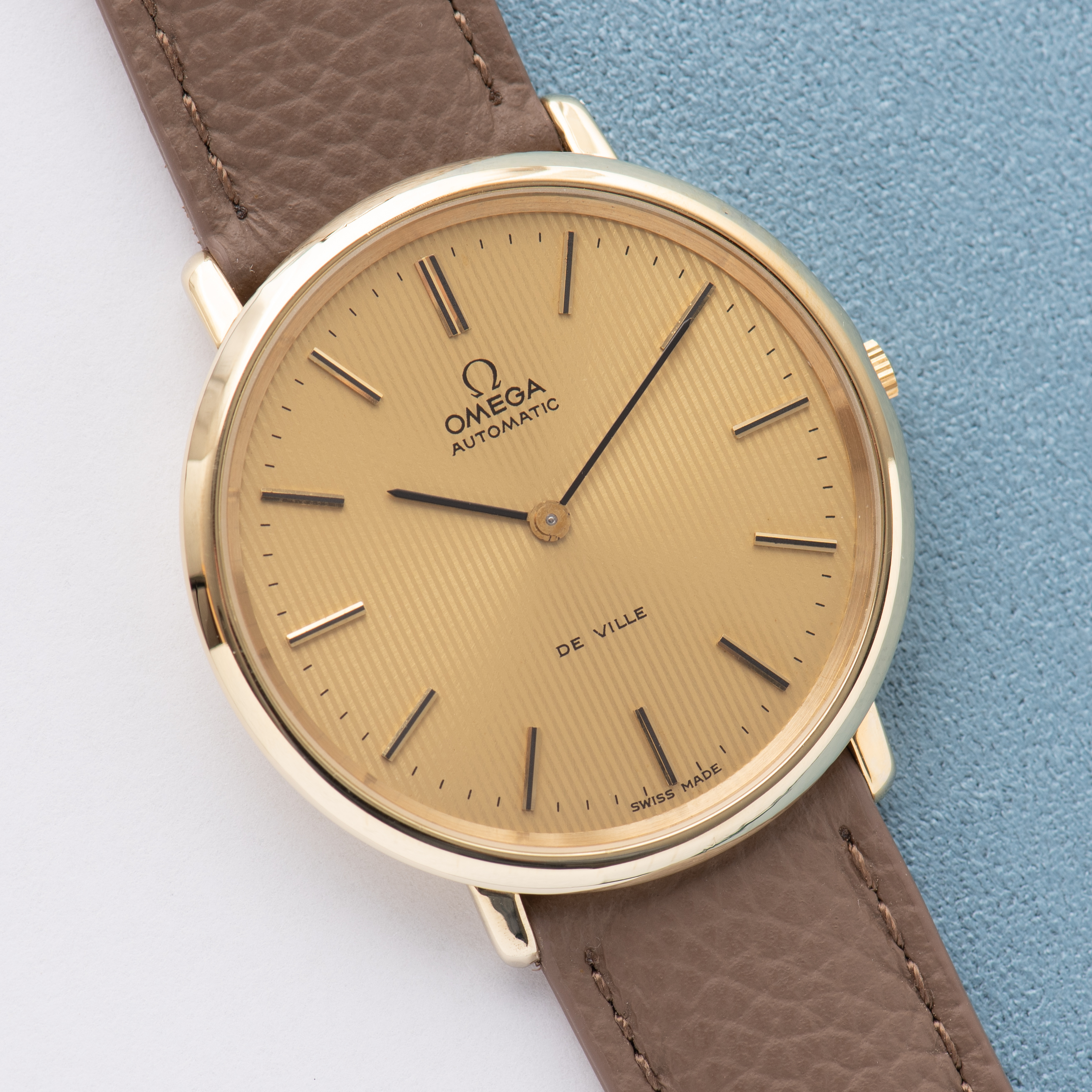View of Omega Automatic De Ville "Curtain Dial" Cal 711 ref 151.0039 from 1968