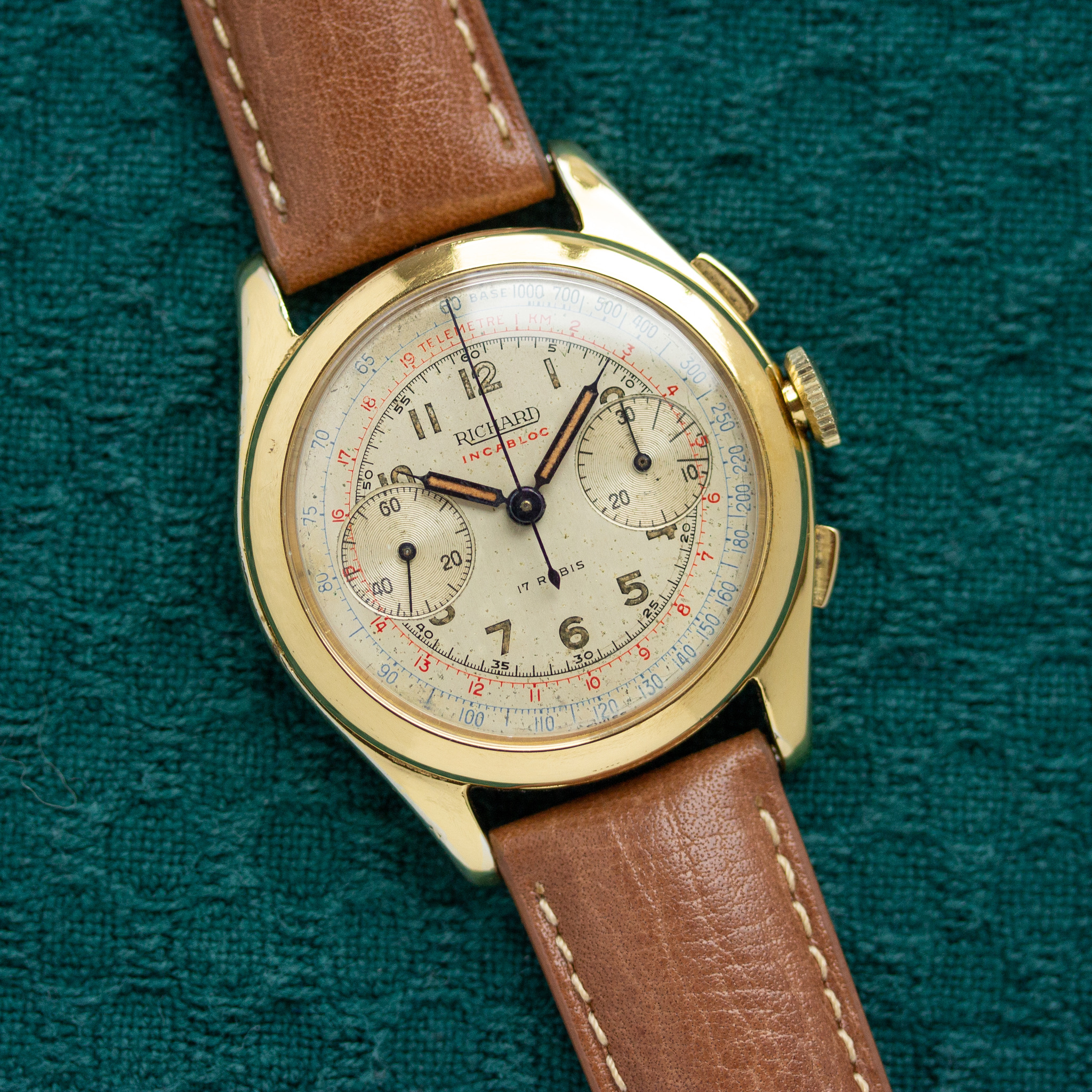 Vue de Richard Chronographe incabloc valjoux 23