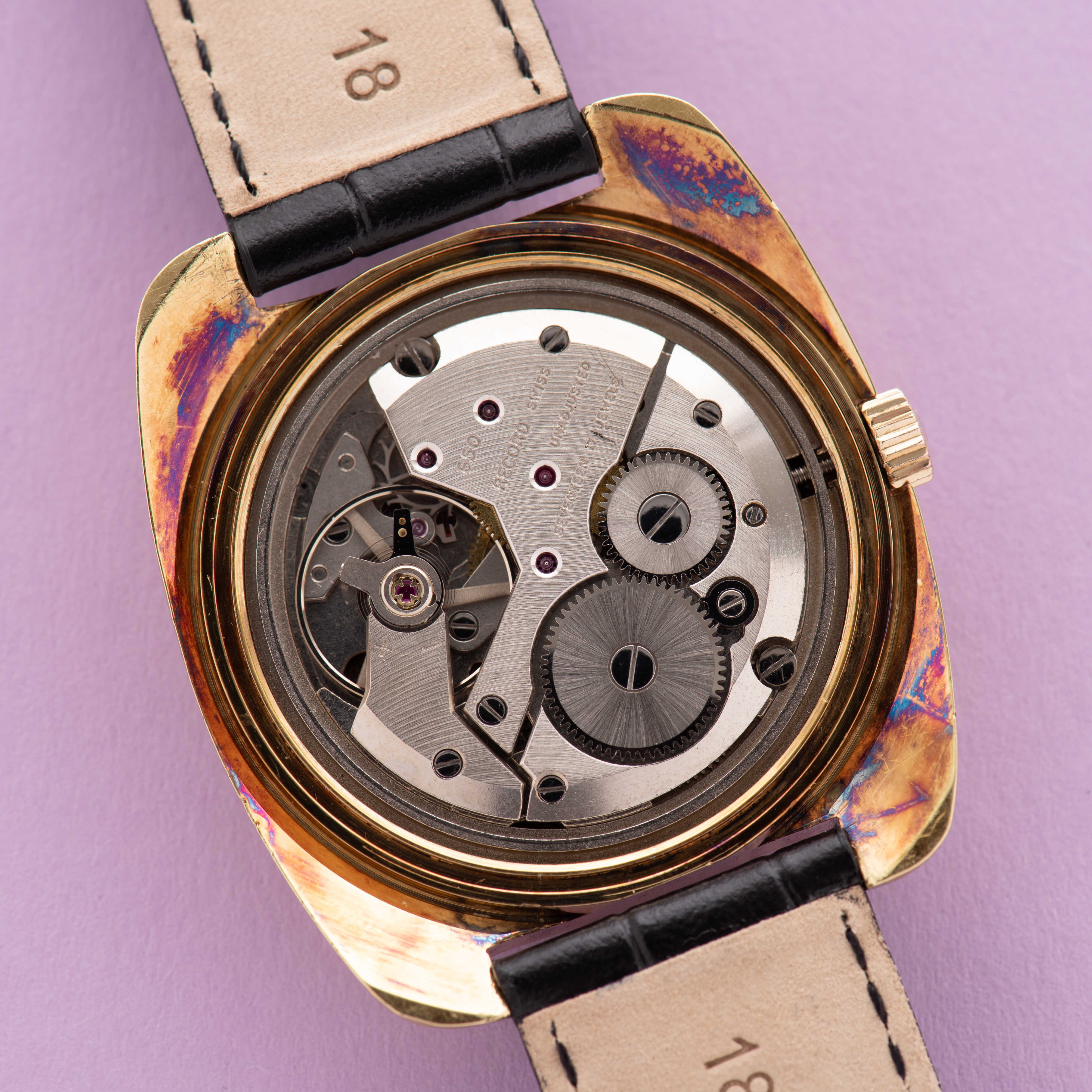 View of Longines Record mécanique réf 714103 cal 650