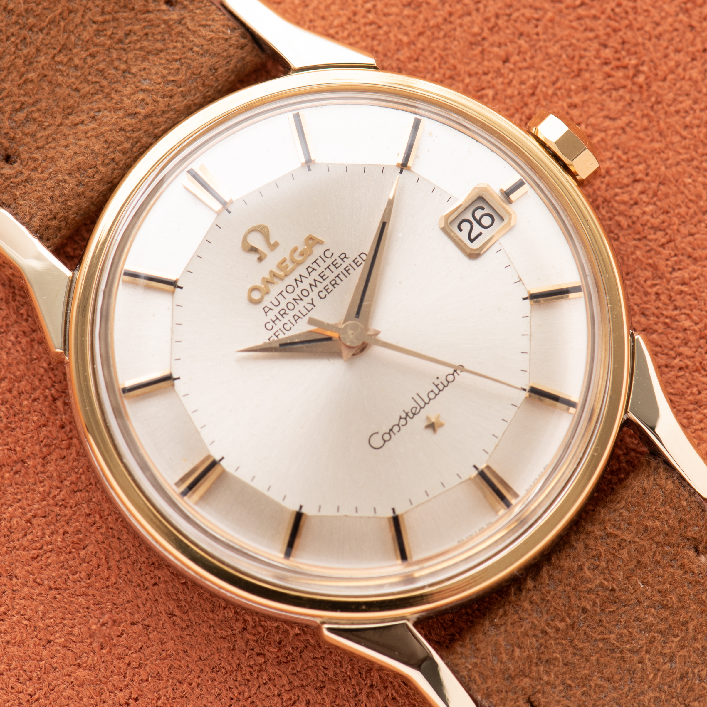 Vue de Omega Automatic Chronometer Constellation Pie Pan Dog Legs Automatic 1964