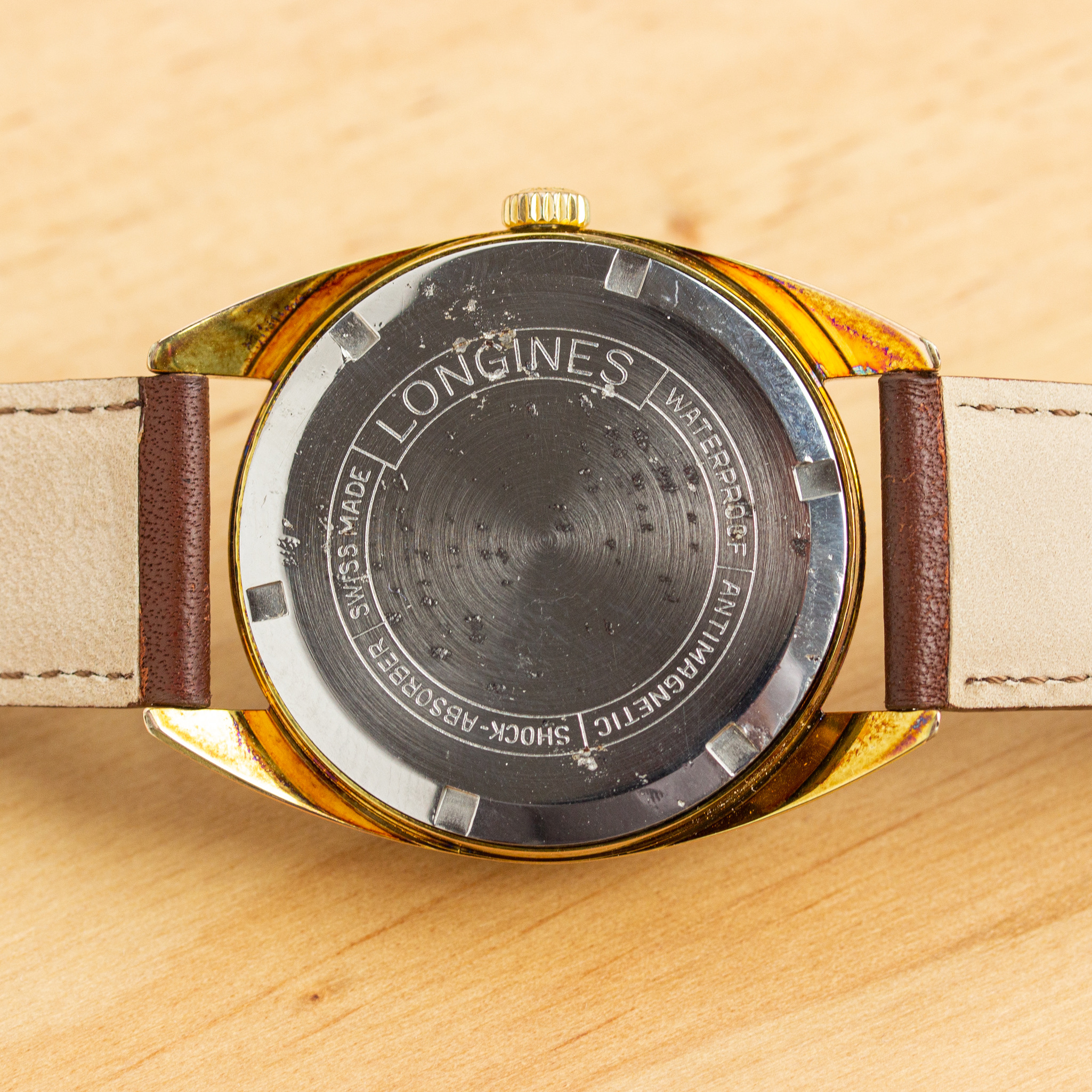 Zicht op Longines mécanique cal 286 Swiss Made Réf 7913