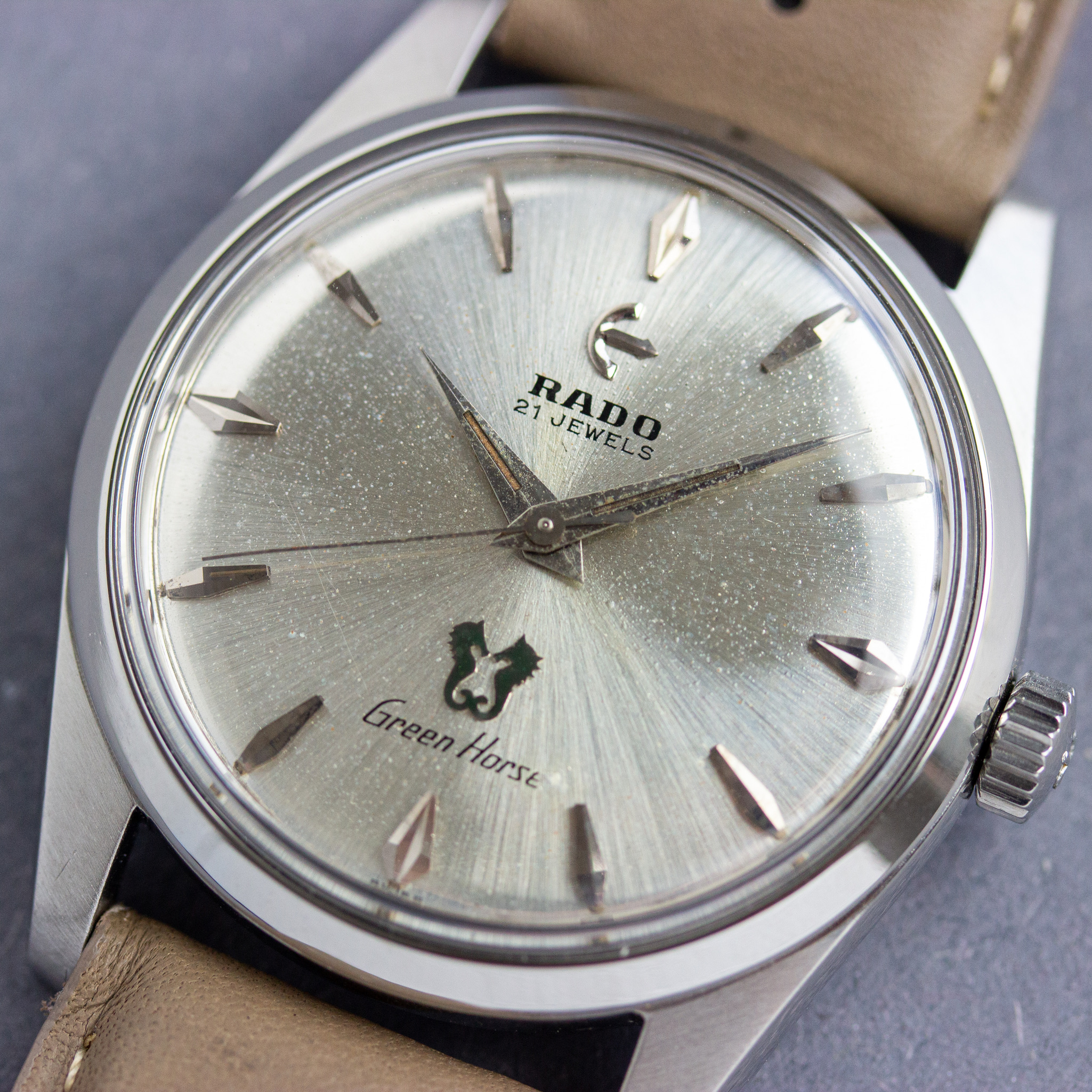 Vue de Rado 21jewels Green Horse AS 1702