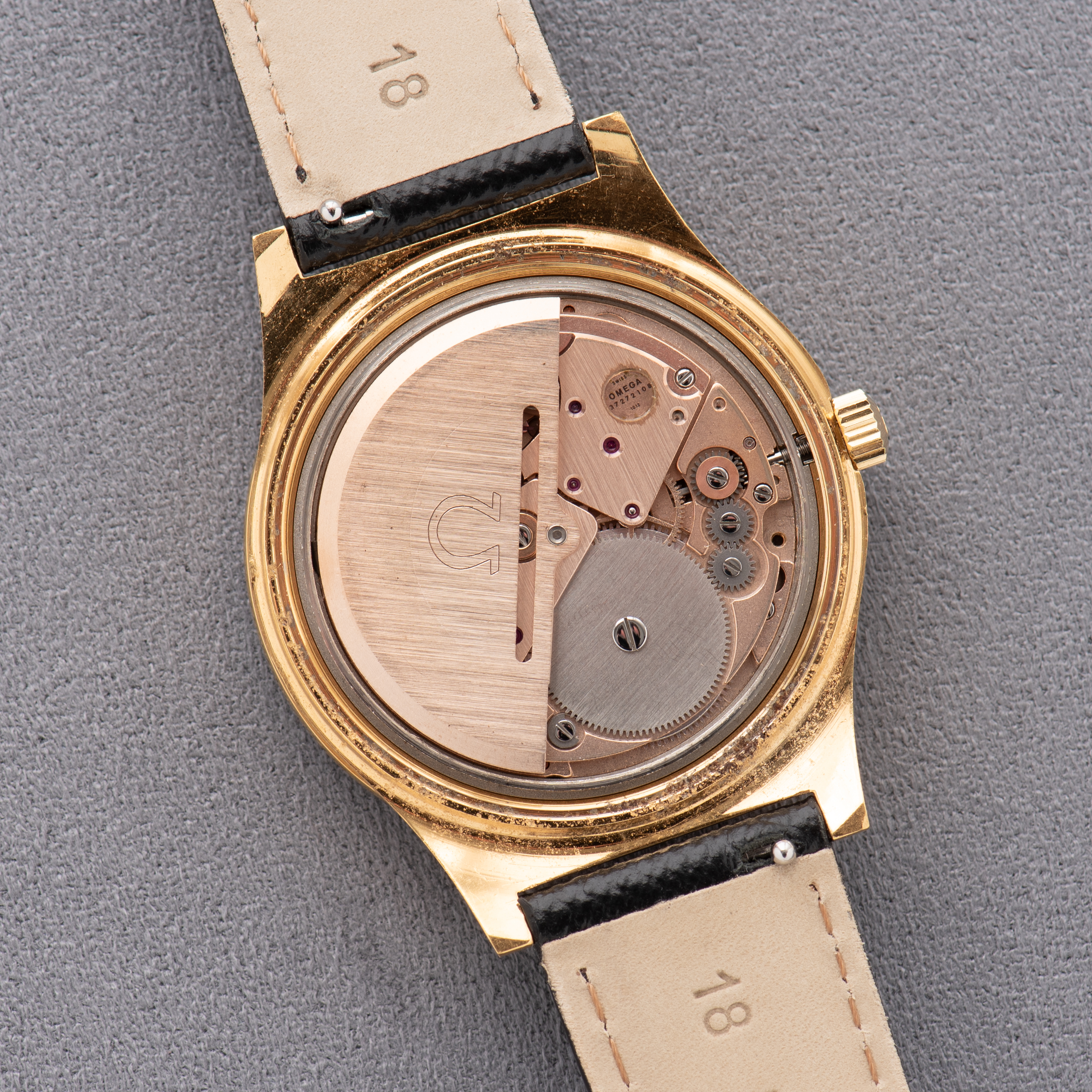 View of Omega Geneva Automatic Date Ref 166.0168 from 1973