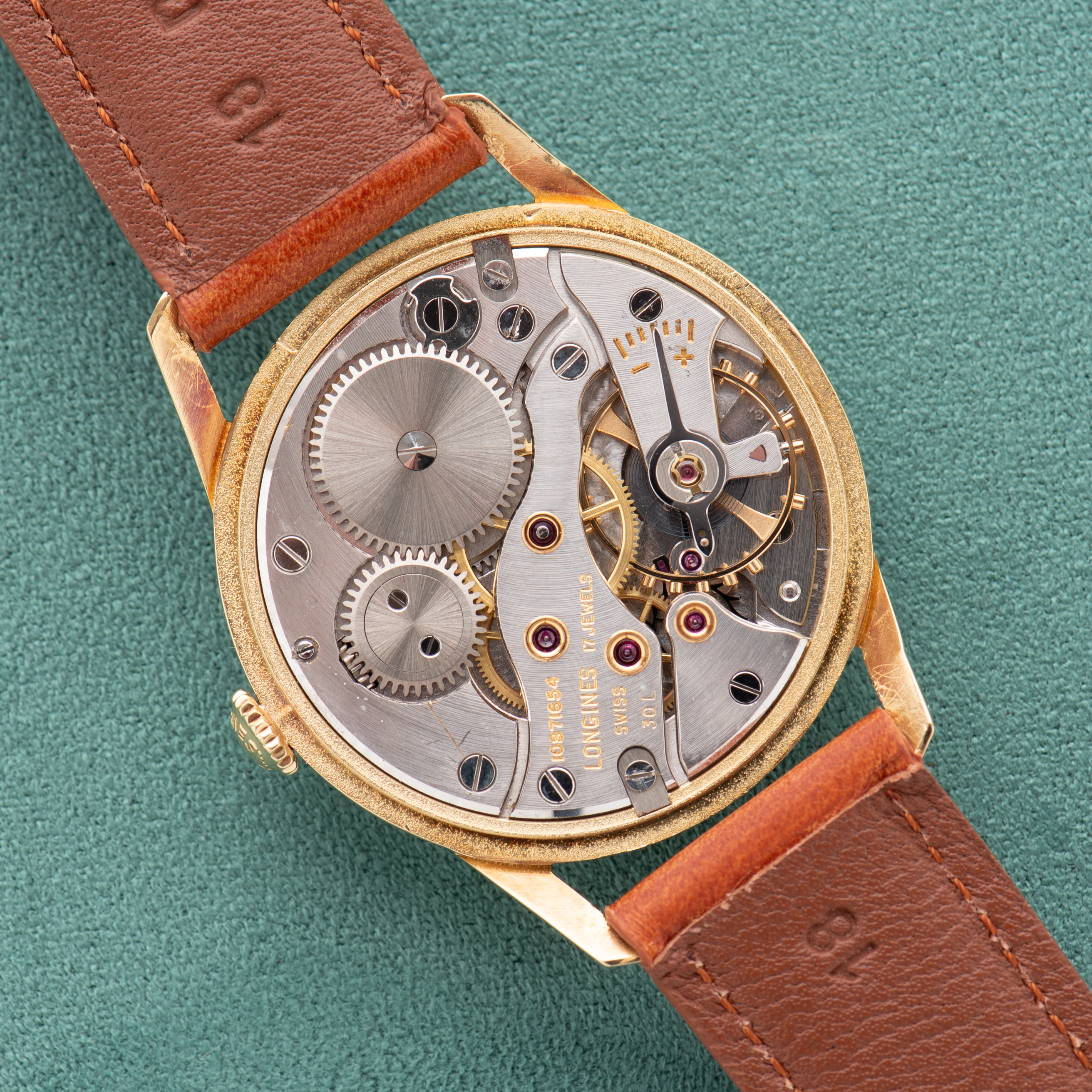 Zicht op Longines Flagship ref 401 Gold 18k 0,750 cal 30L + archiefextract