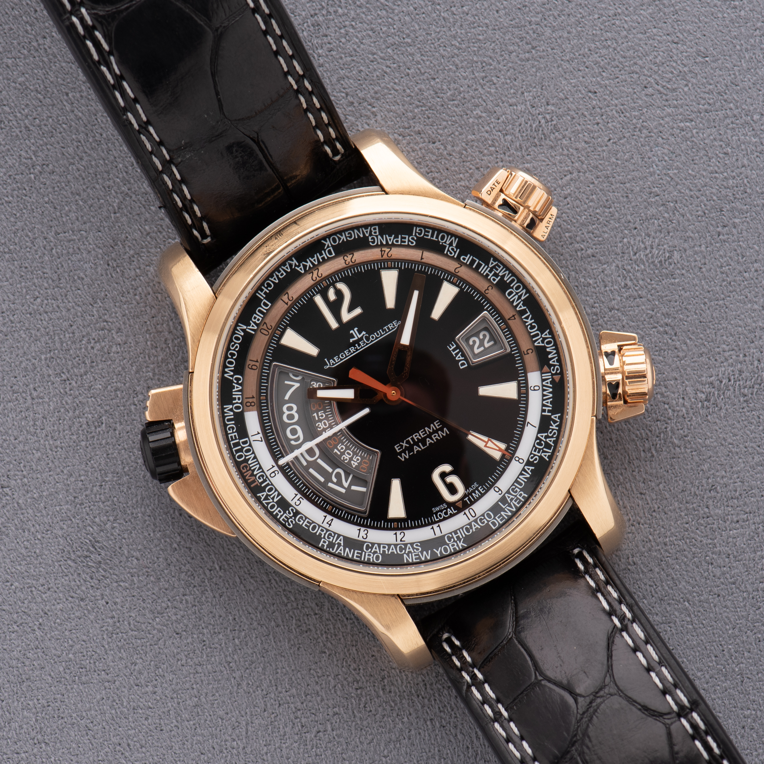 View of Jaeger LeCoultre Master Compressor Edition Valentino Rossi Ref Q177244V Full Set
