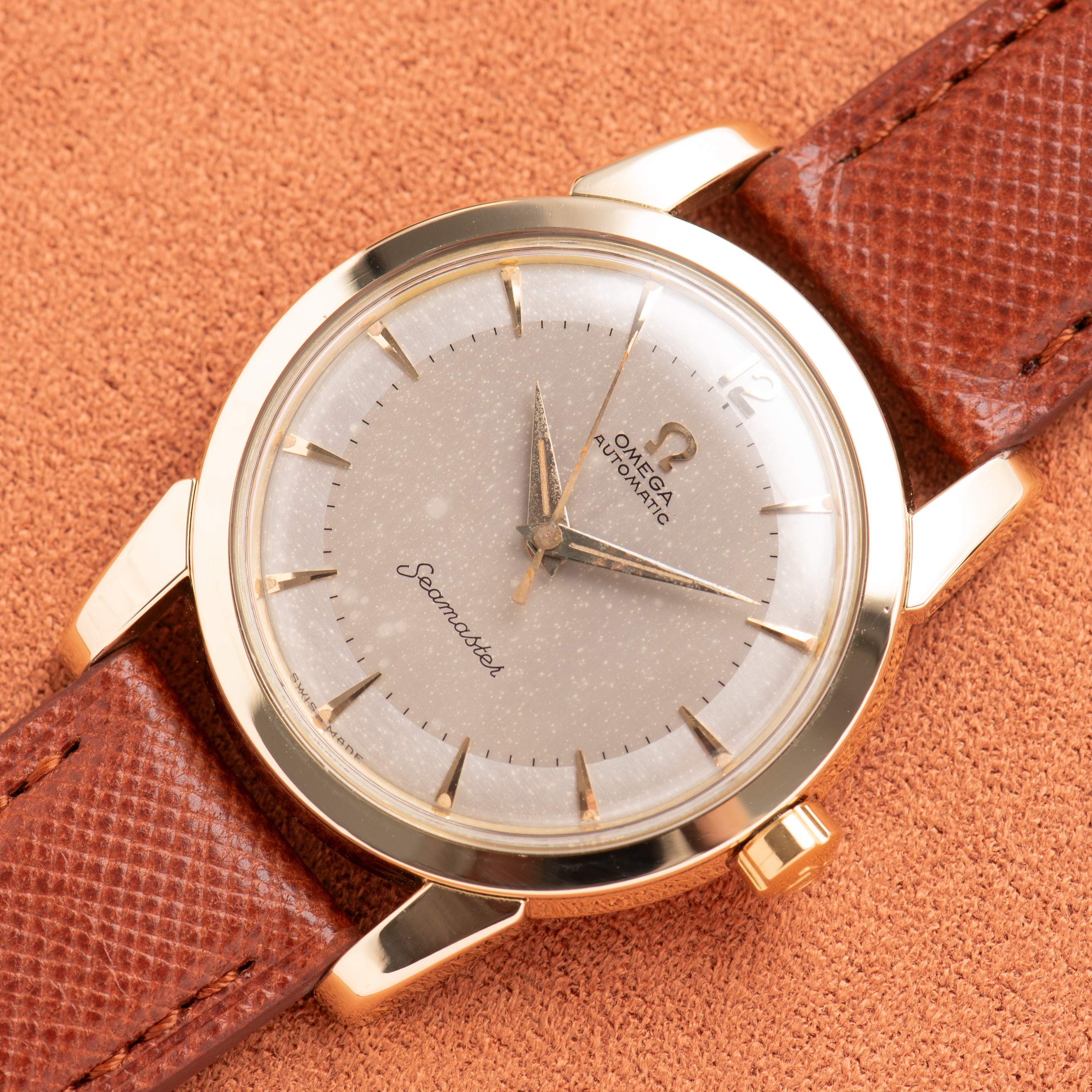 Zicht op Omega Automatic Seamaster réf 2846-3 SC cal 501 from 1954