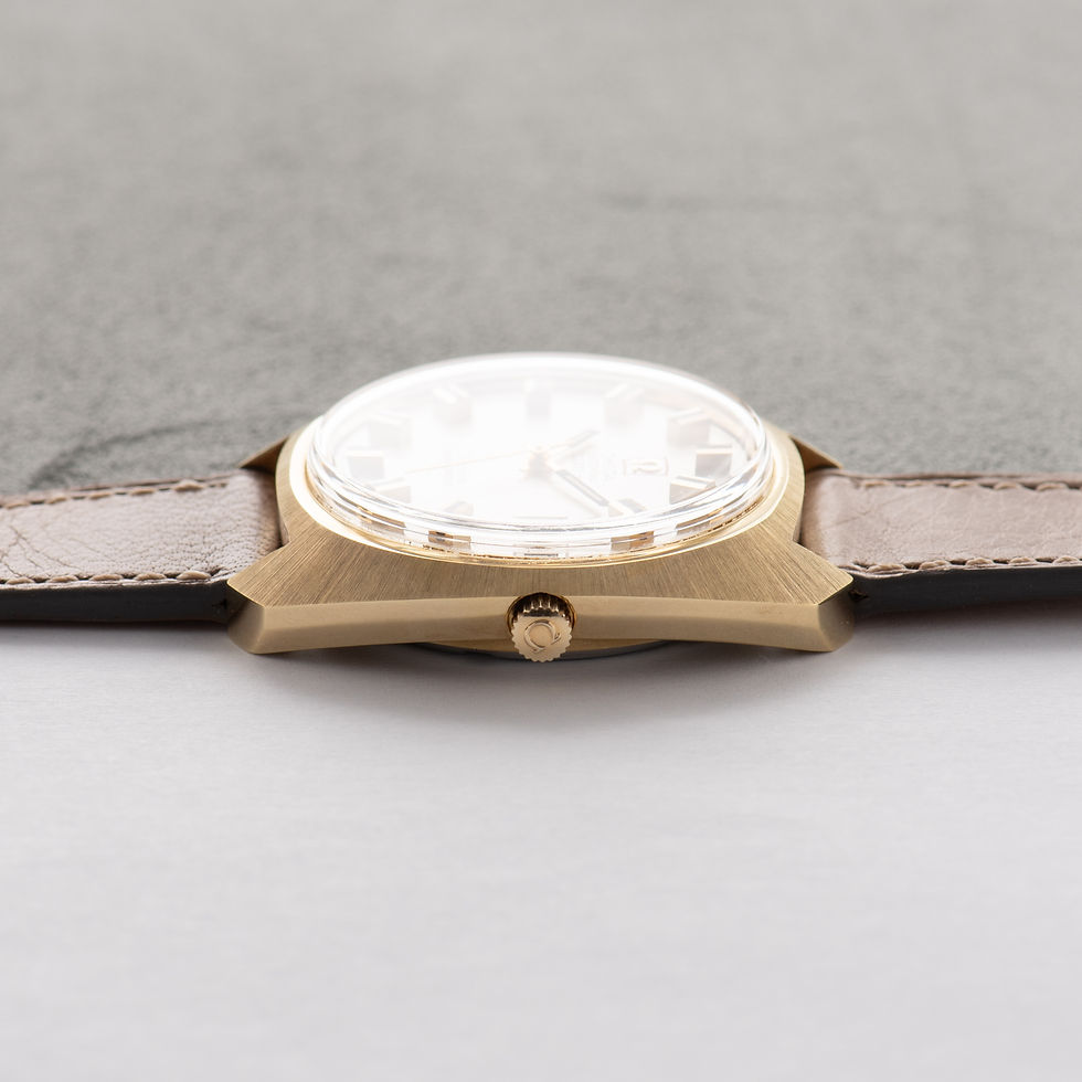 Miniature : Omega Electronic F300 Hz Genève Chronometer Silver Dial Réf 198.030 from 1972