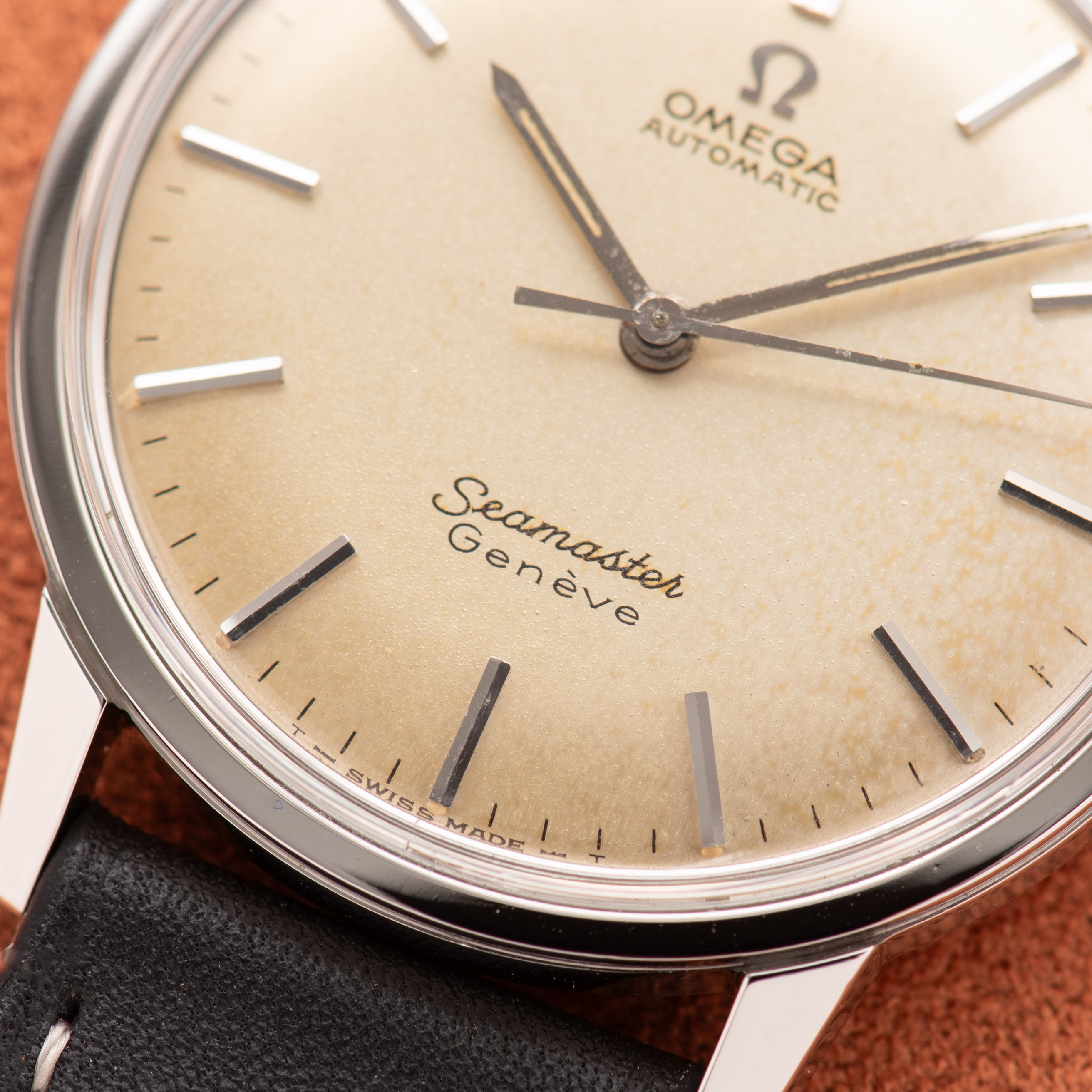 Vue de Omega Automatic Seamaster Genève réf 165.002 cal 552 "double signature"