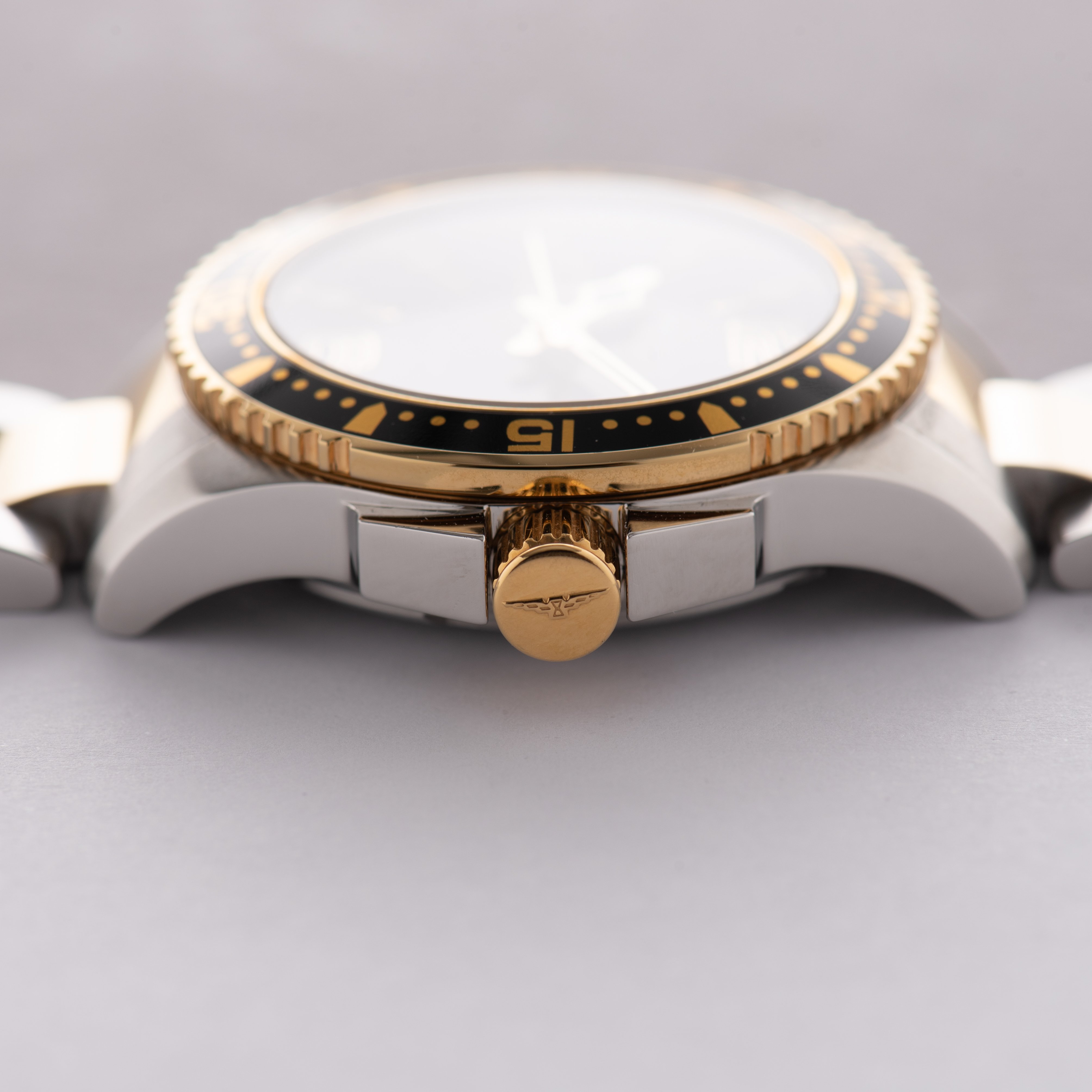 View of Longines HydroConquest L3.340.3 gold-plated/steel
