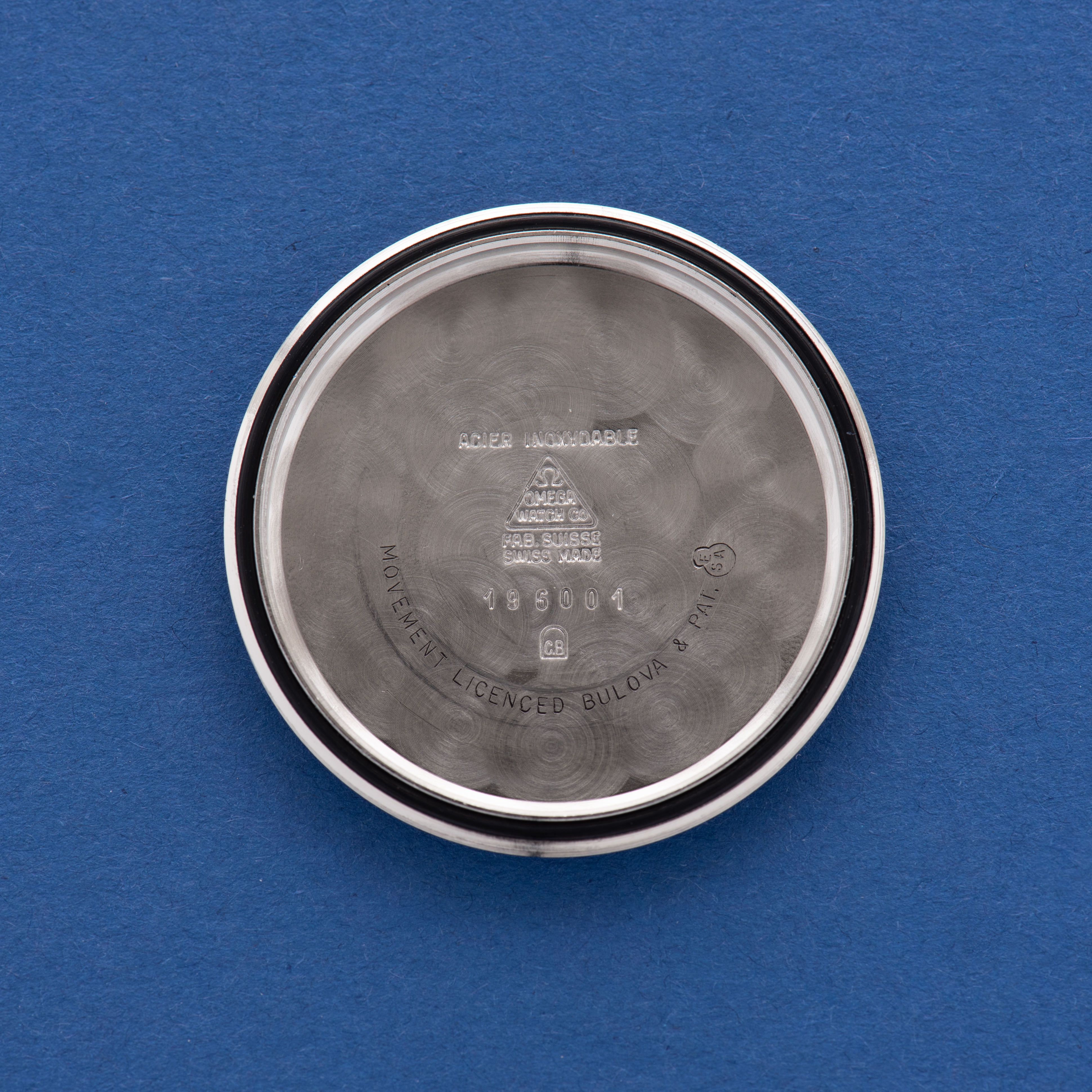 View of Omega Electronic Chronometer F300 Grey dial Réf 196.001 from 1970