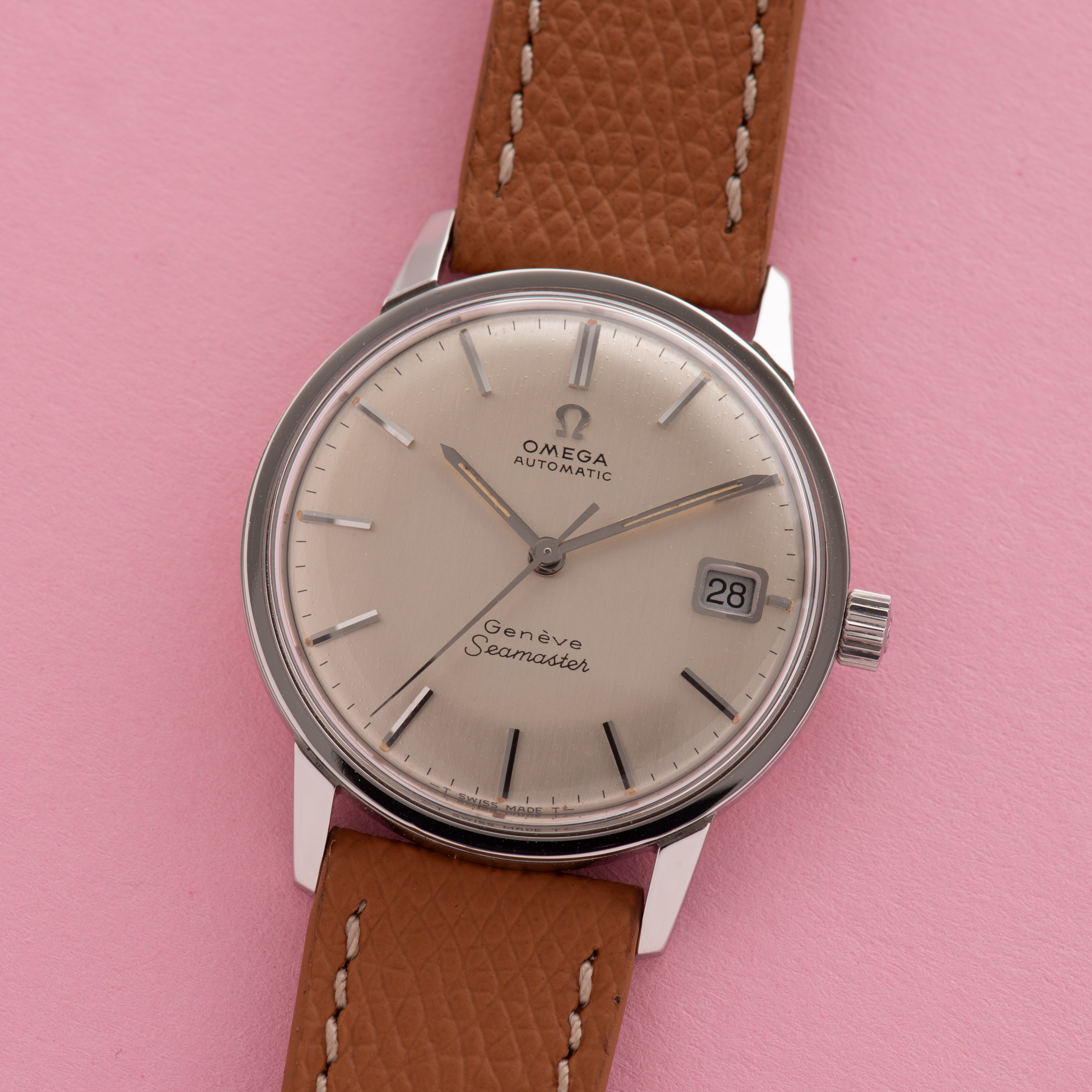 Vue de Omega Automatic Seamaster Genève réf 166.002 cal 565 "double signature"