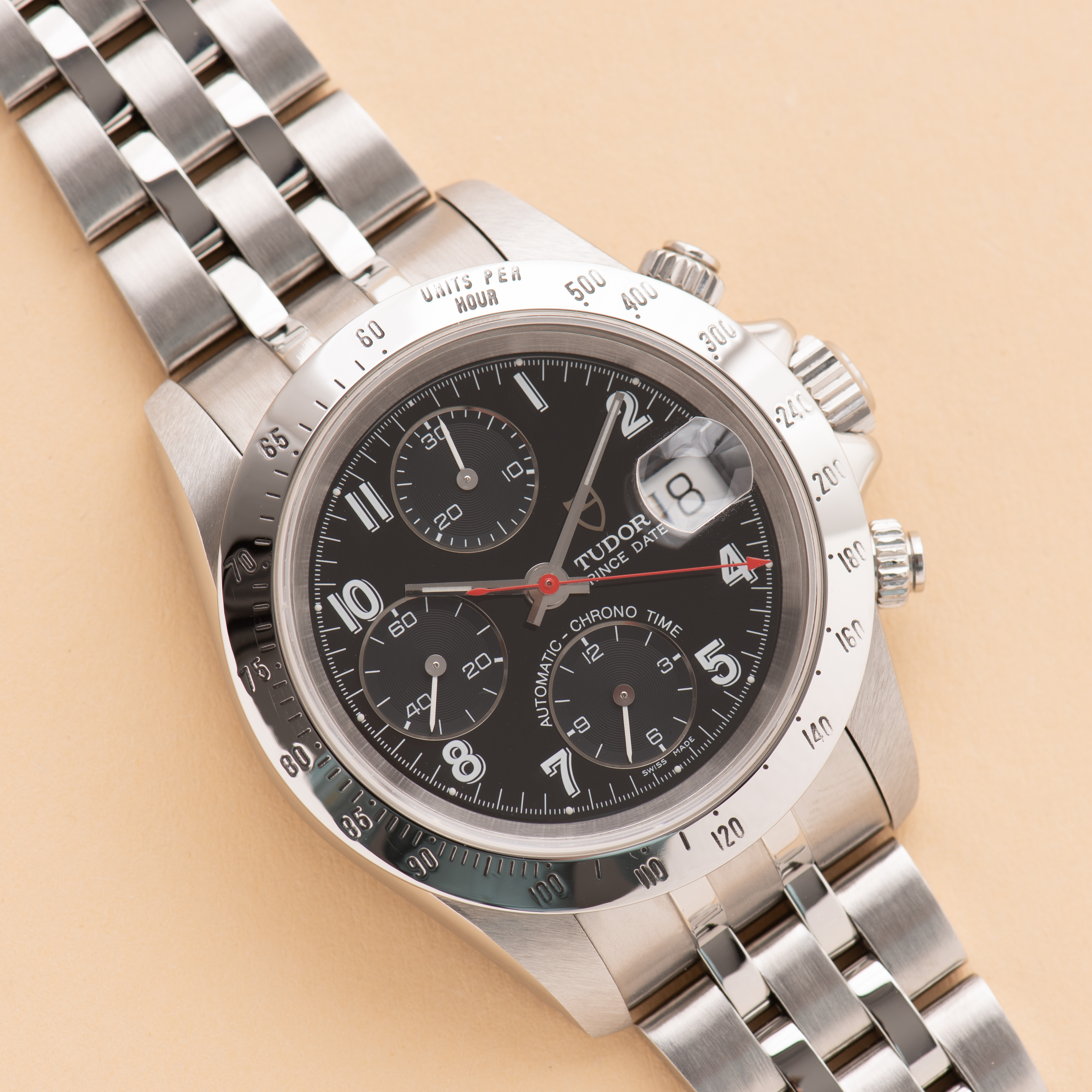 Vue de Tudor Prince Date Chronograph réf 79280 from 2000 Full Set