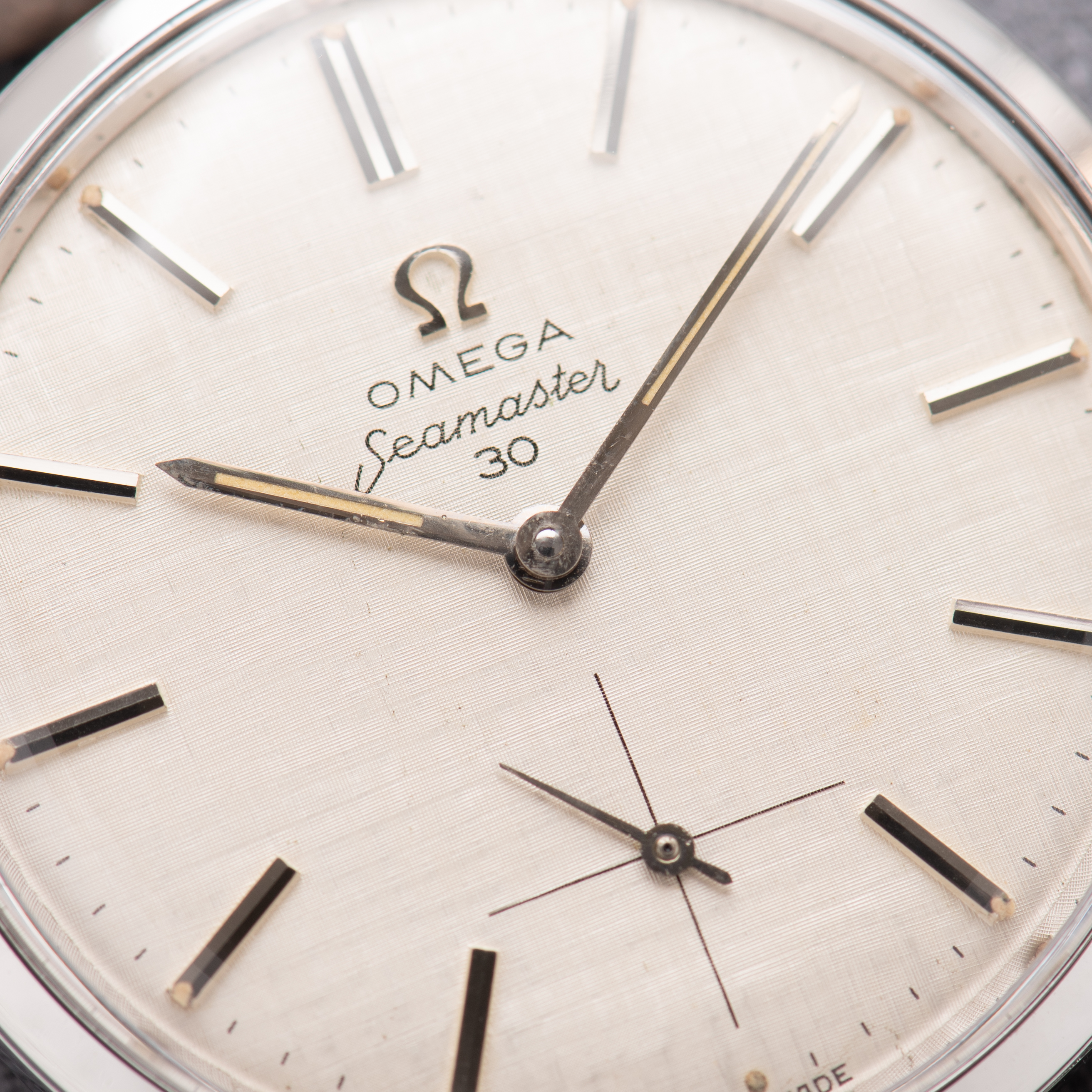 Vue de Omega Seamaster 30 "Linen Dial" from 1961 Réf 125.003