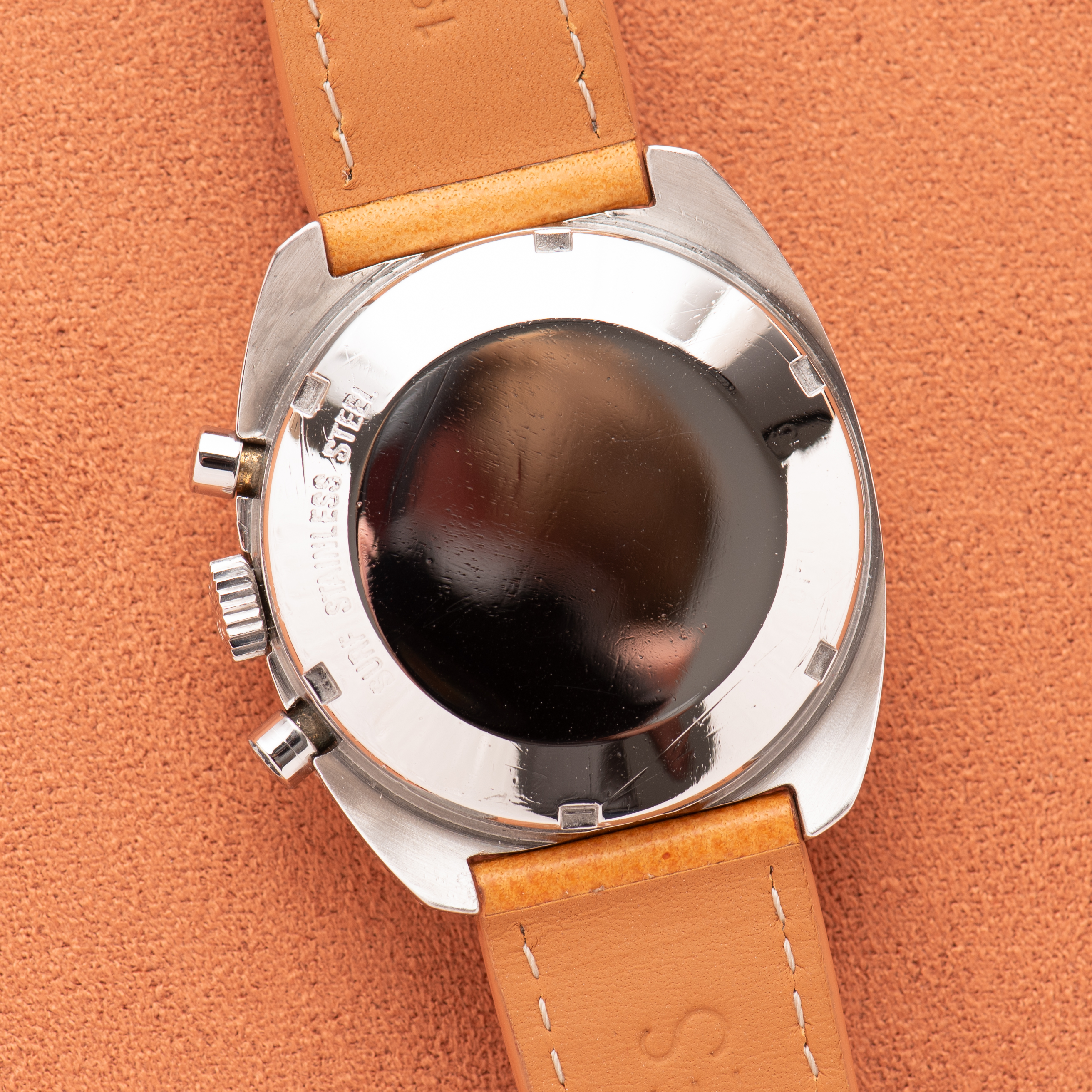 View of Zenith El Primero Chronograph Cal 3019 Réf 01.0210.415 from 1970
