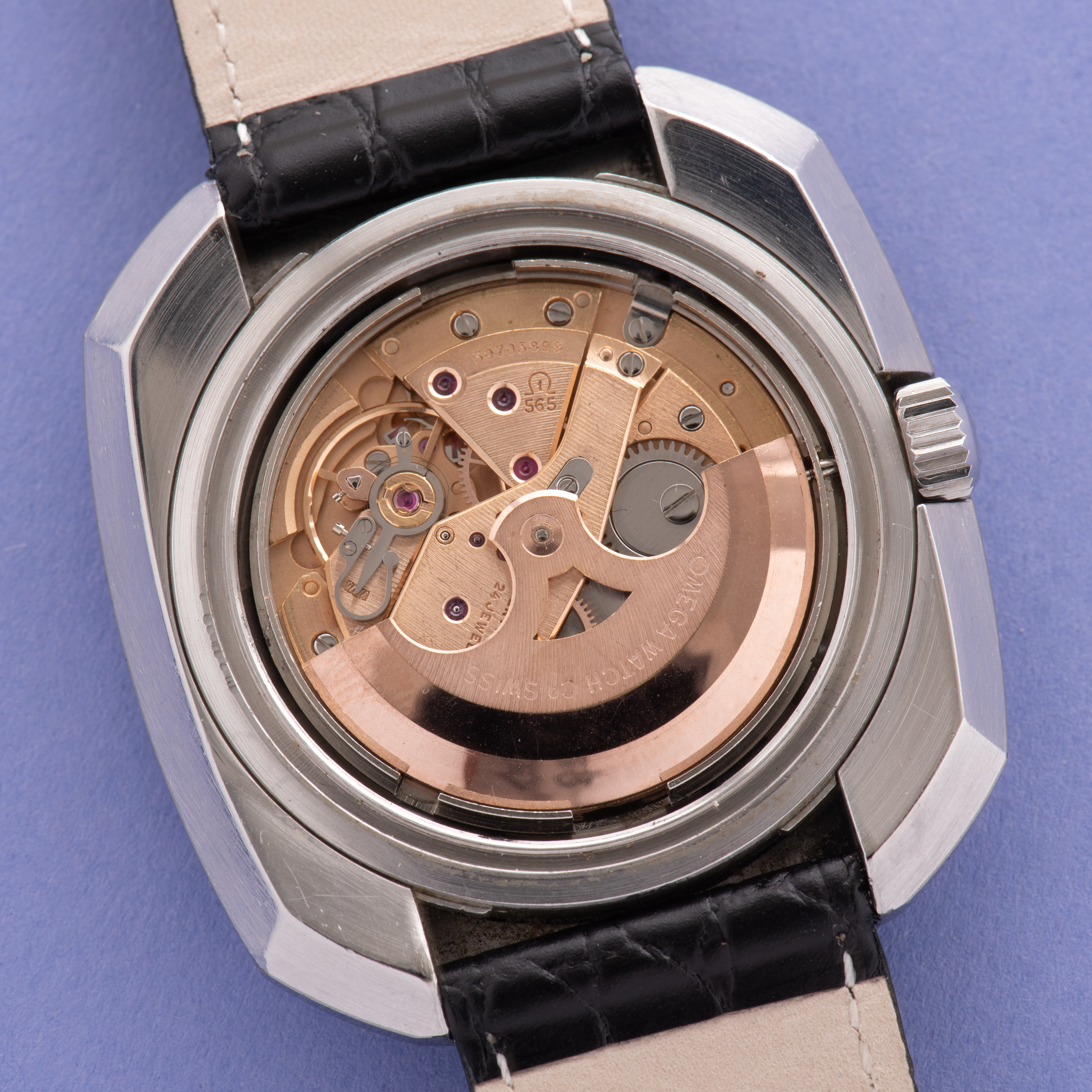 Vue de Omega Seamaster Tungsten Anakin Skywalker Automatic réf 166.078 cal 565 1969