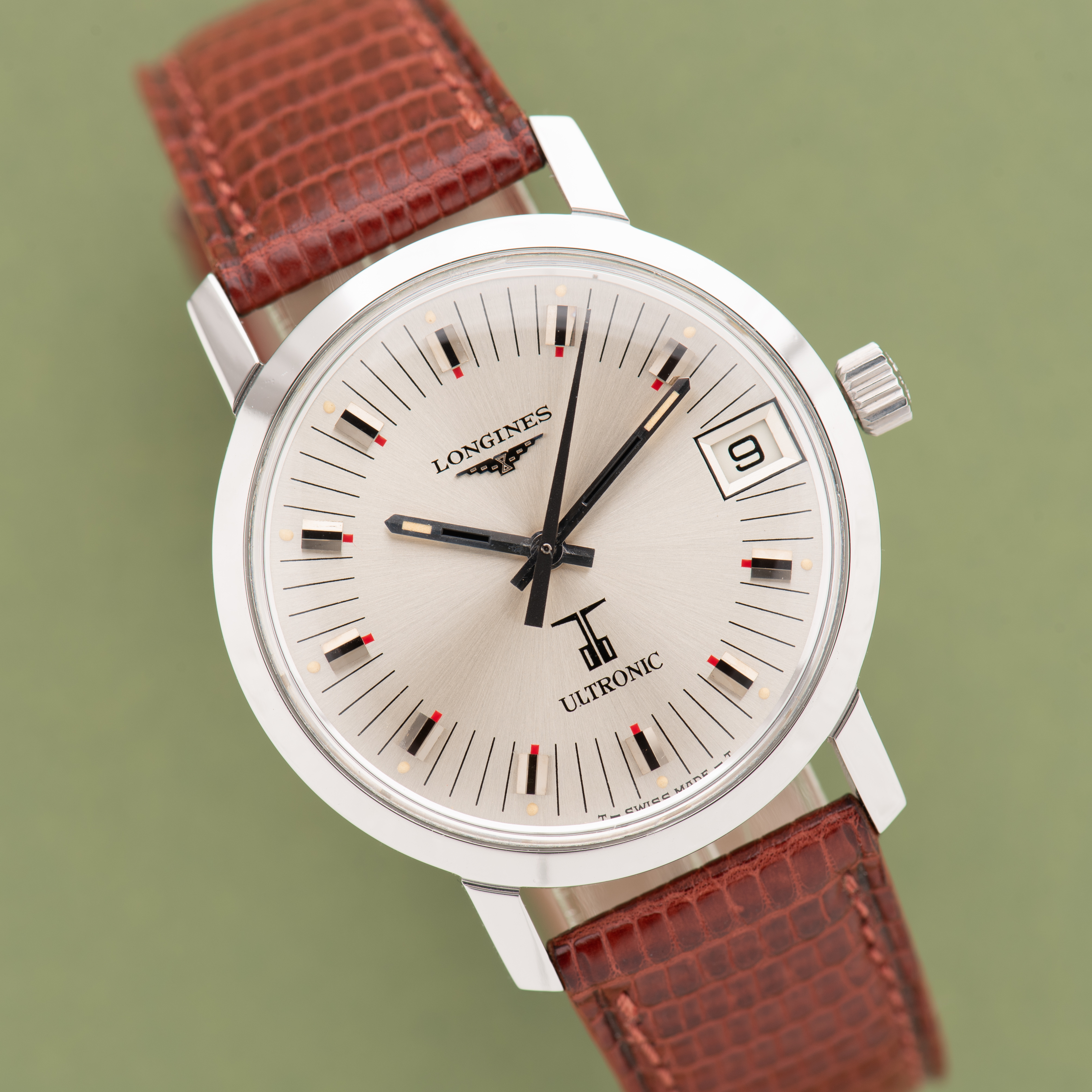 Zicht op Longines Ultronic ref 8623-1 cal 6312