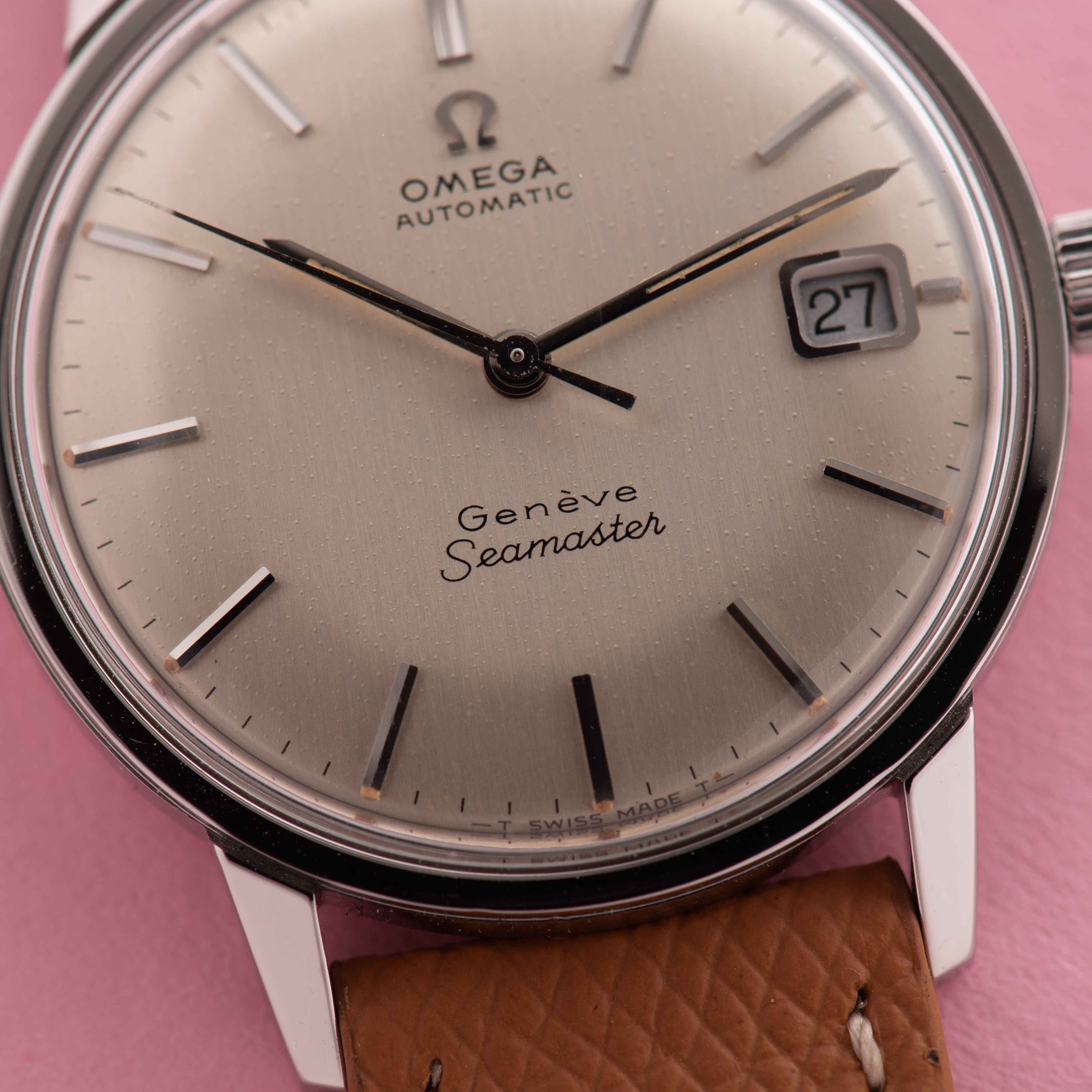 Vue de Omega Automatic Seamaster Genève réf 166.002 cal 565 "double signature"
