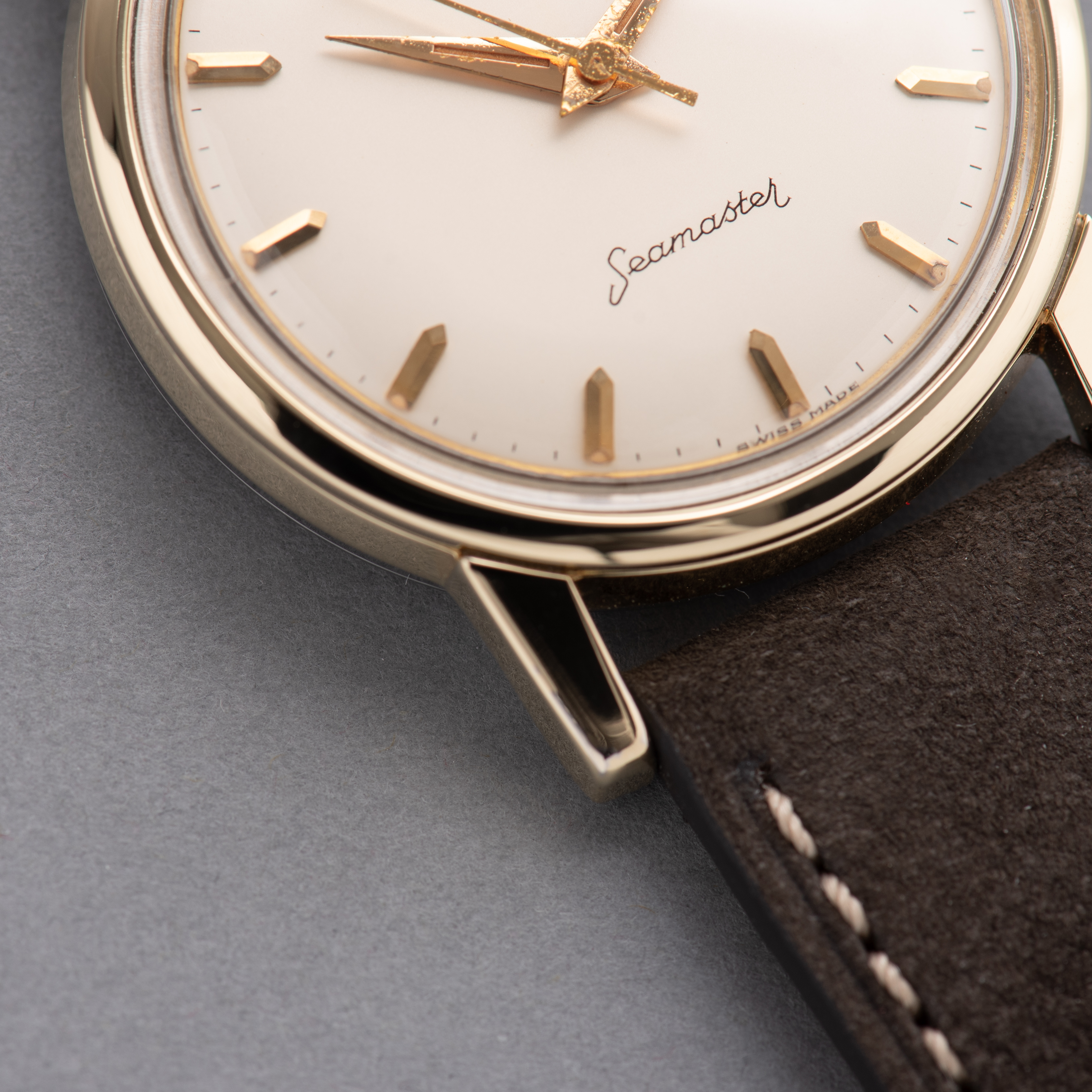 View of Omega Seamaster Gold Capped ref 14384-61 SC from 1962