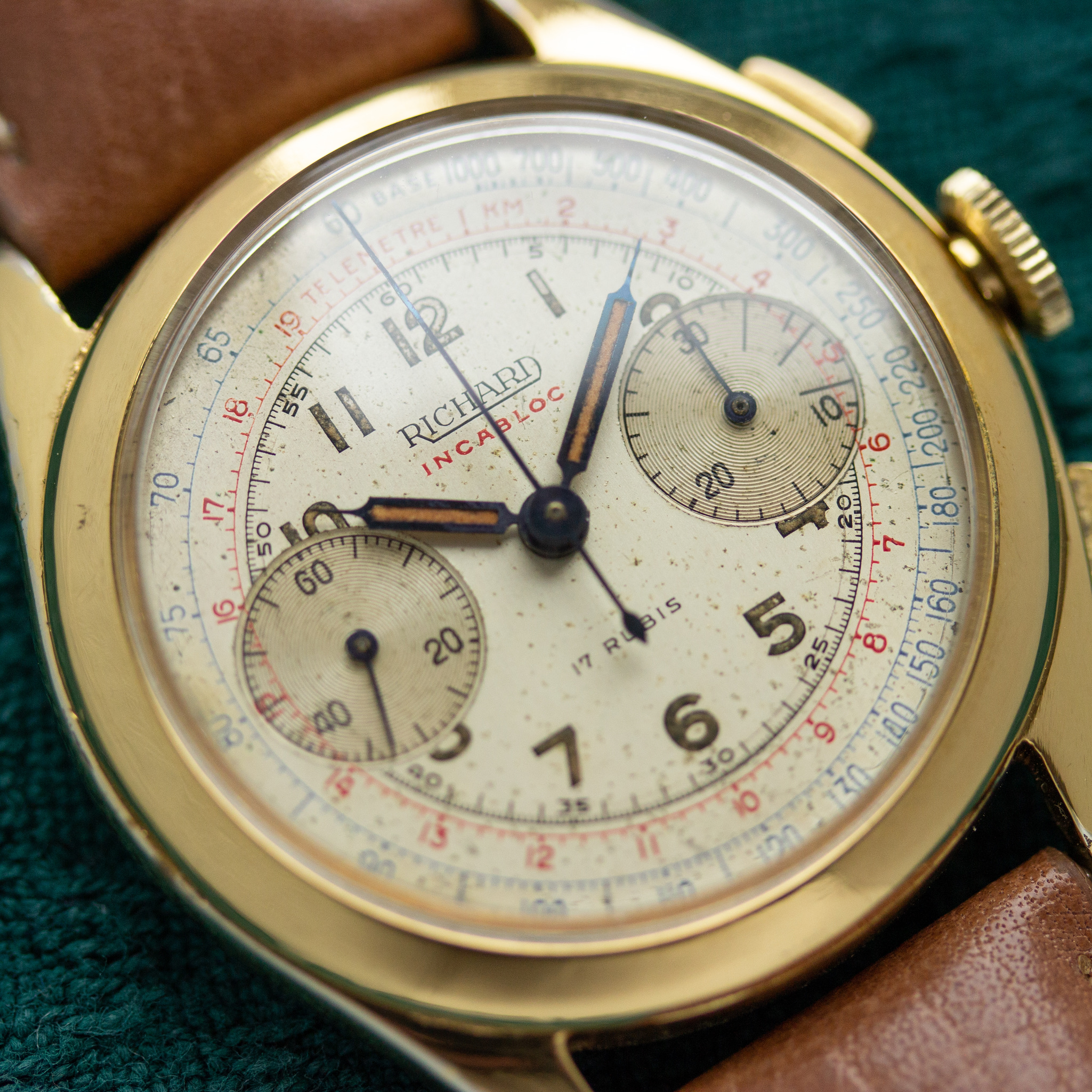 Vue de Richard Chronographe incabloc valjoux 23