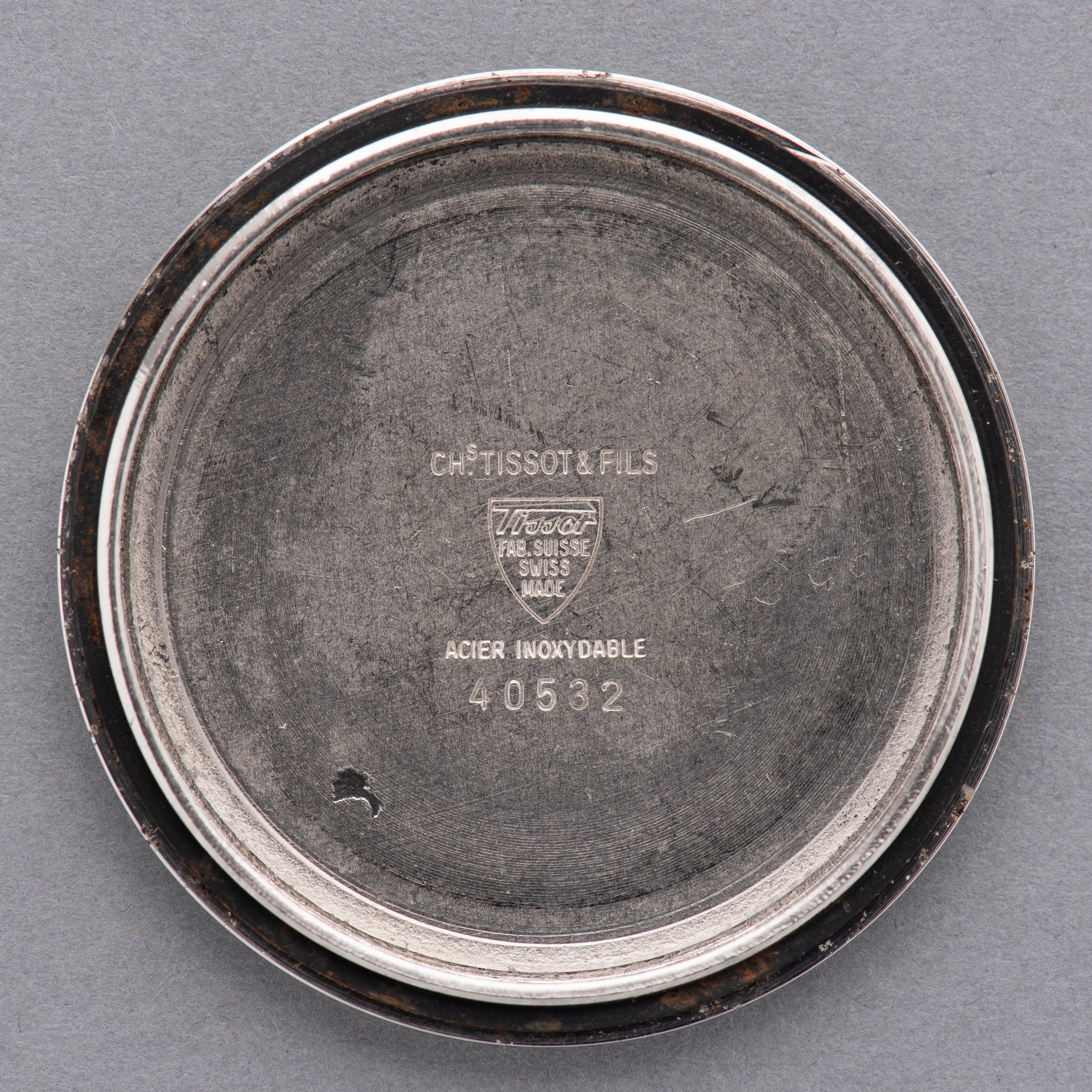 View of Tissot Swiss Navigator ref 40582 Valjoux 7734