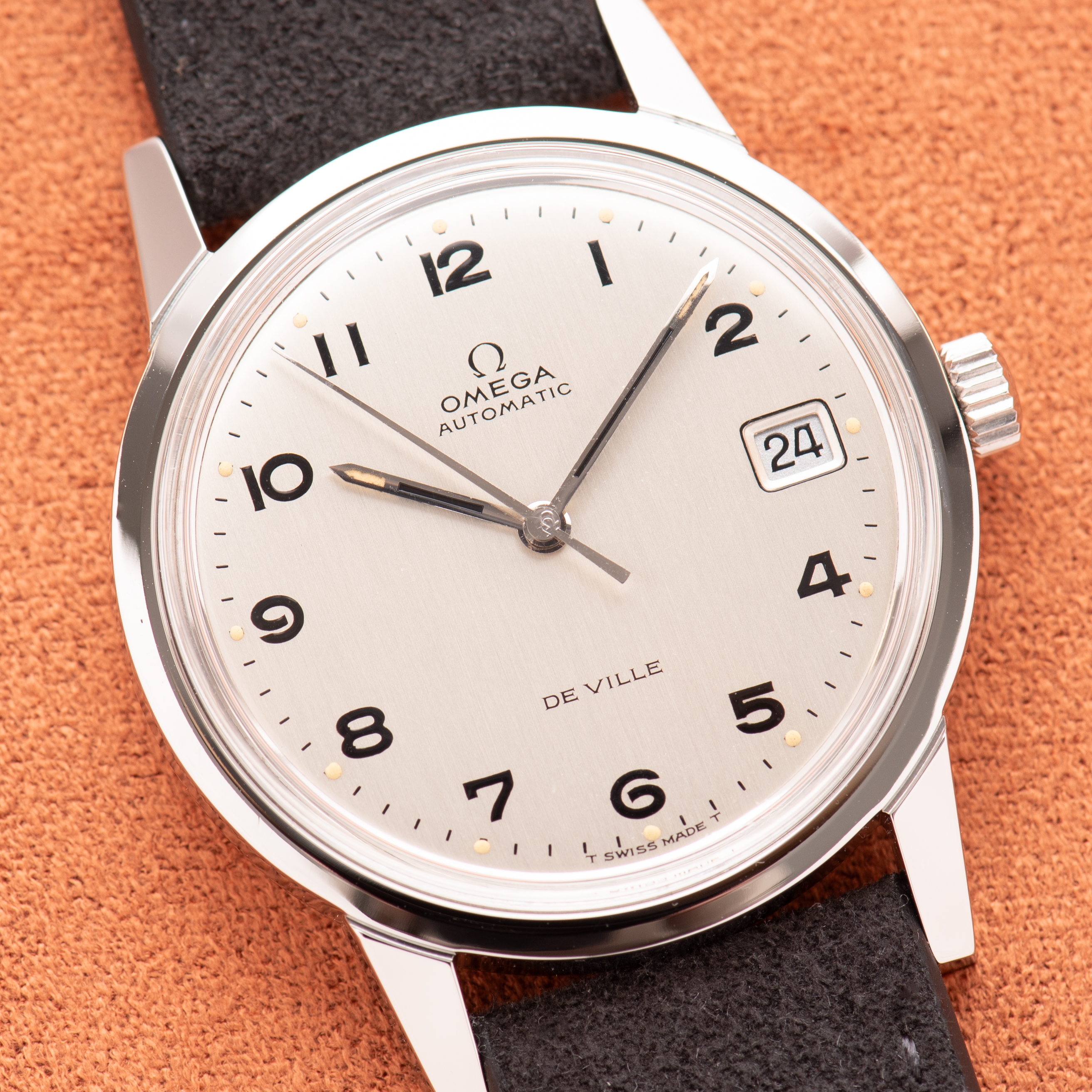 View of Omega Prototype Automatic De Ville Steel Réf 166.0044 from 1969