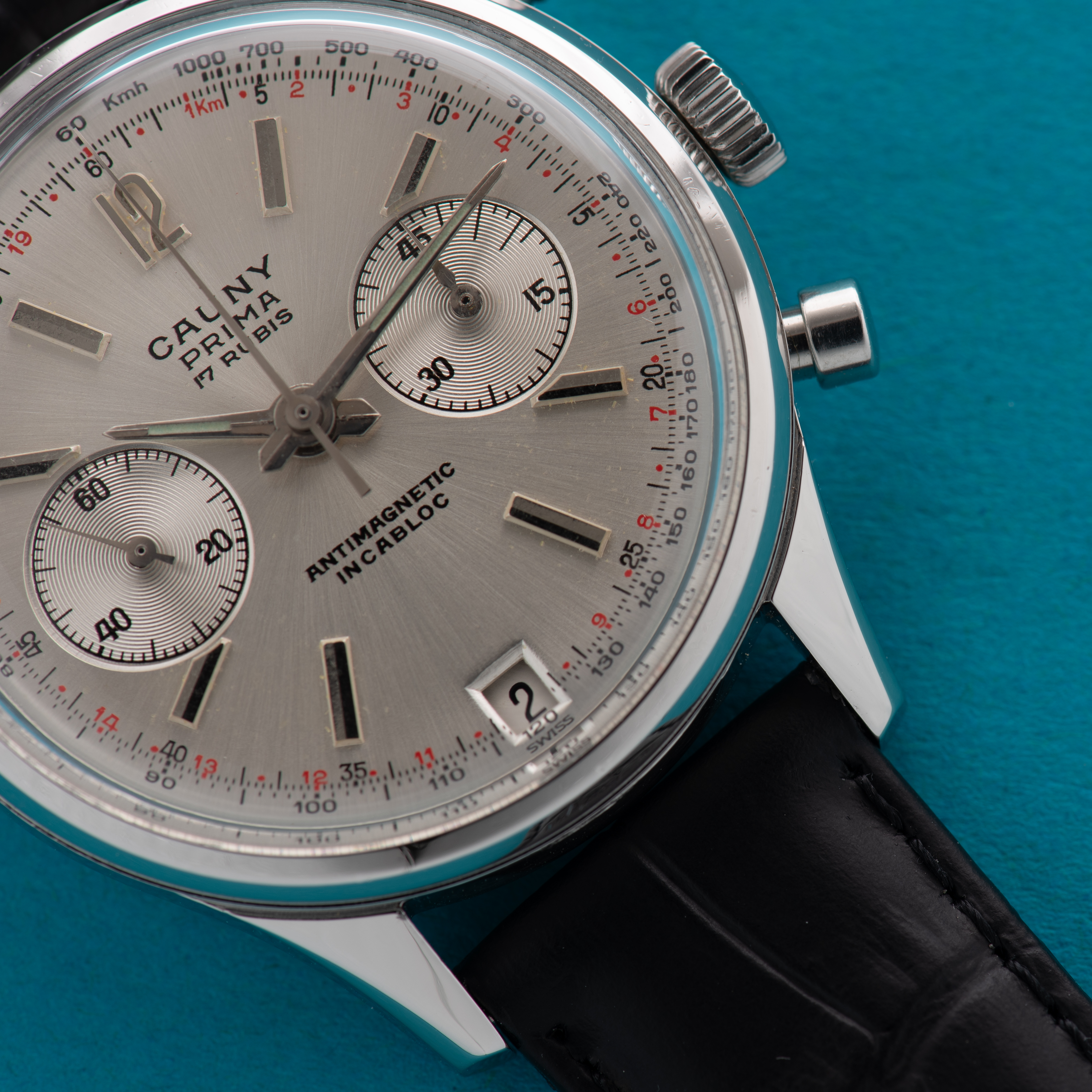 View of Cauny Prima 17rubis Chronographe Landeron 187