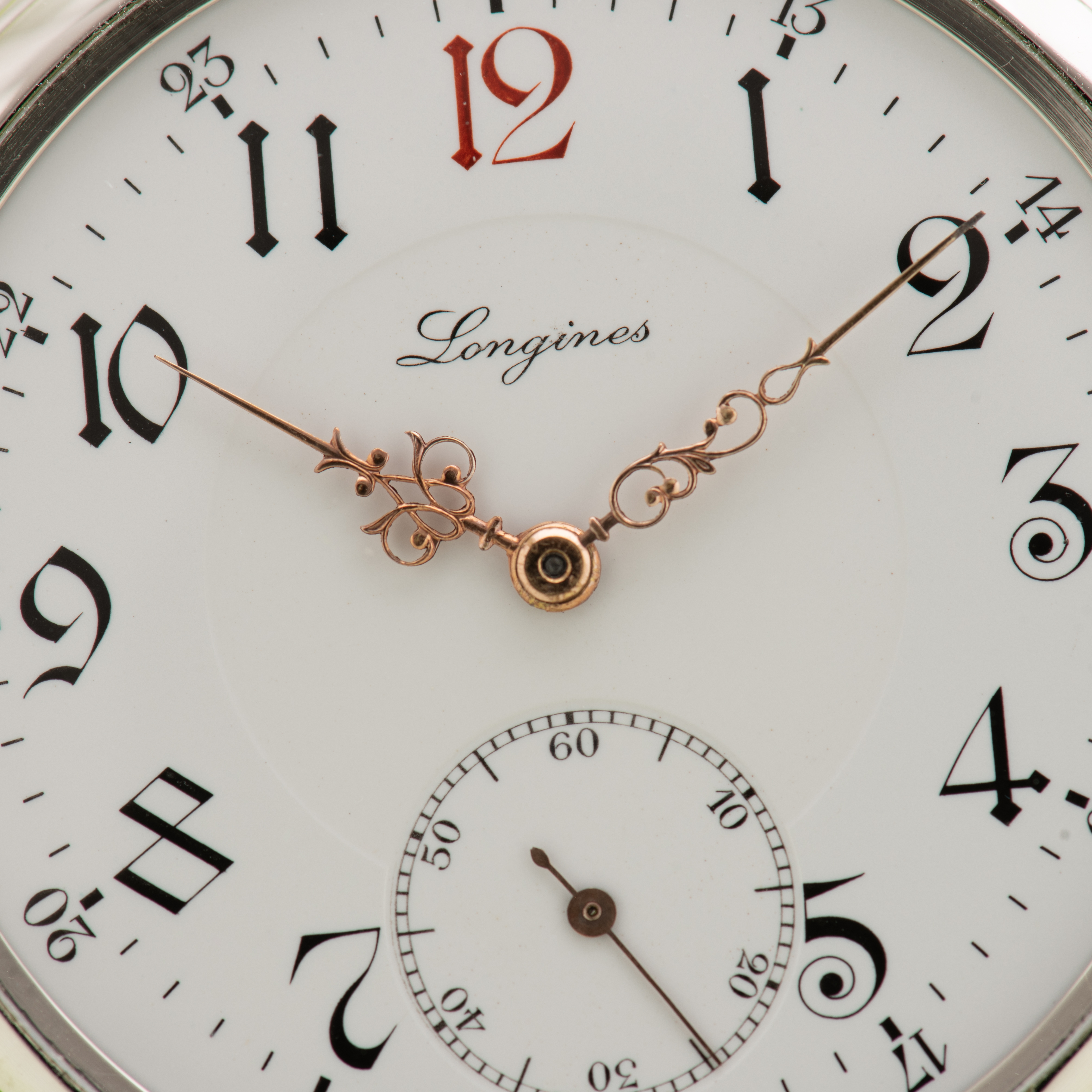 Zicht op Longines Gousset 5 Grand Prix Silver Case cal 19.75N vanaf 1911