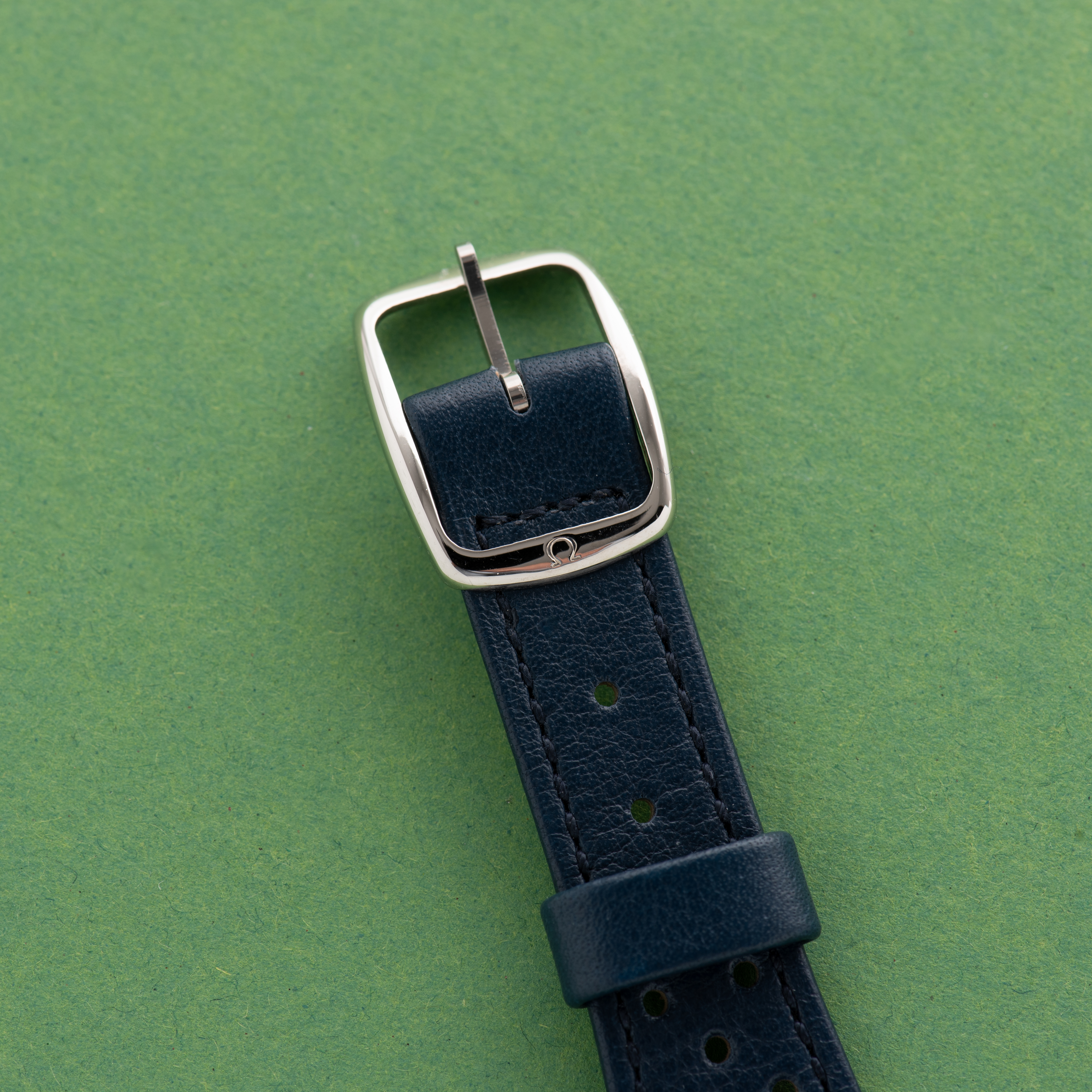 View of Omega Genève Dynamic Automatic Blue Dial from 1968 Ref 166.039