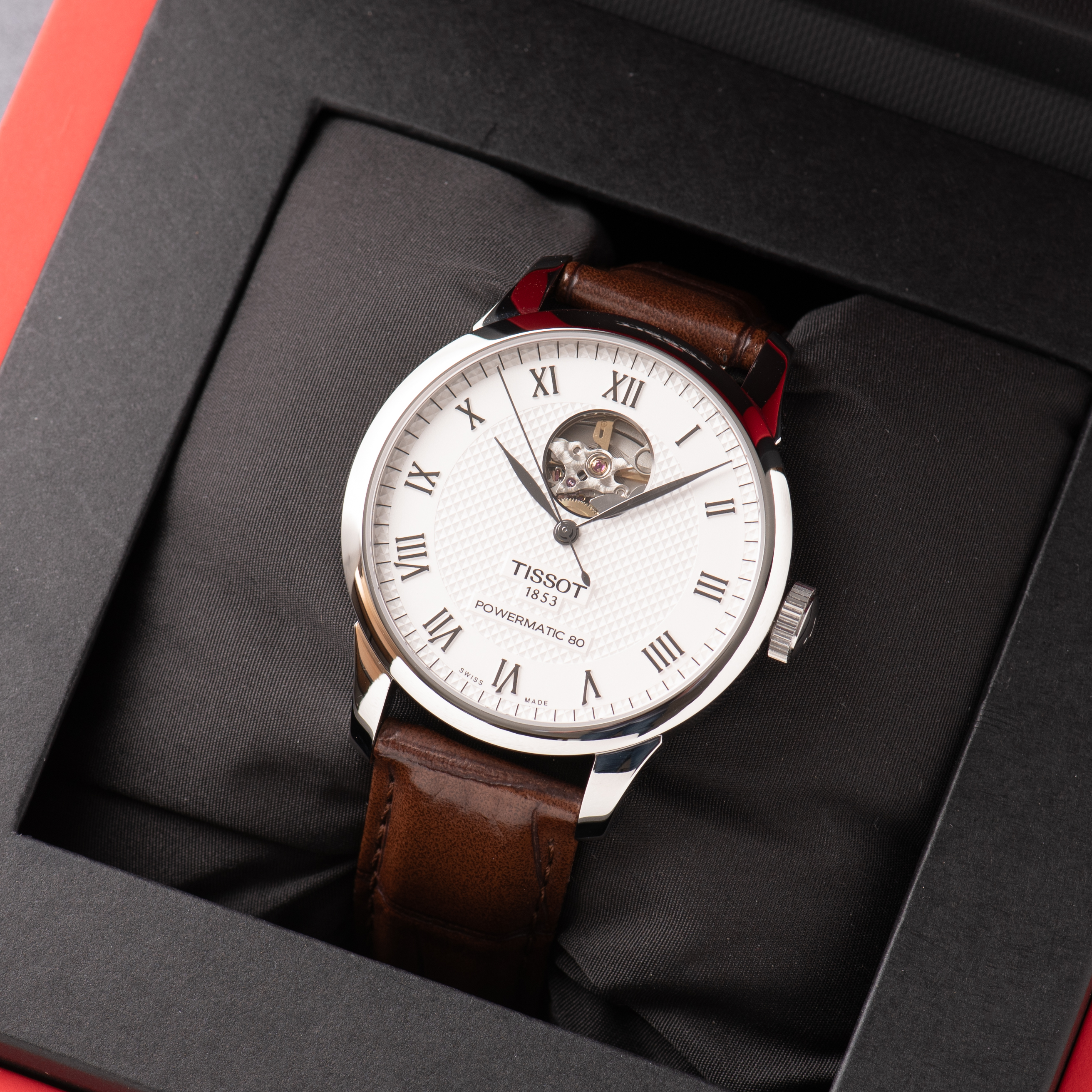 Vue de Tissot Le Locle Open Heart Like New Full Set Réf T006.407.16.033.01