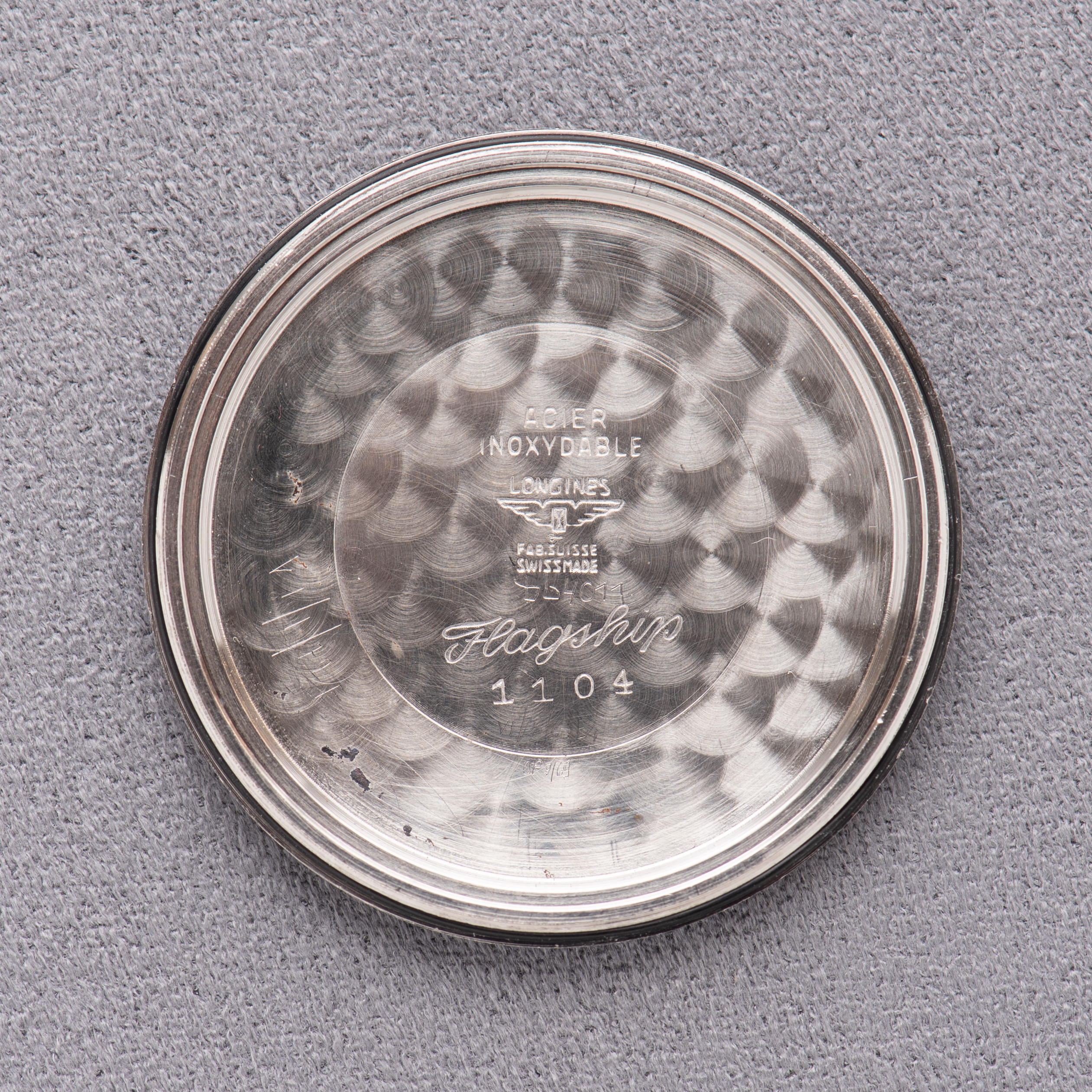 Zicht op Longines Flagship Automatic Steel – Caliber 380 – Ref. 1104 – Circa 1970-1980