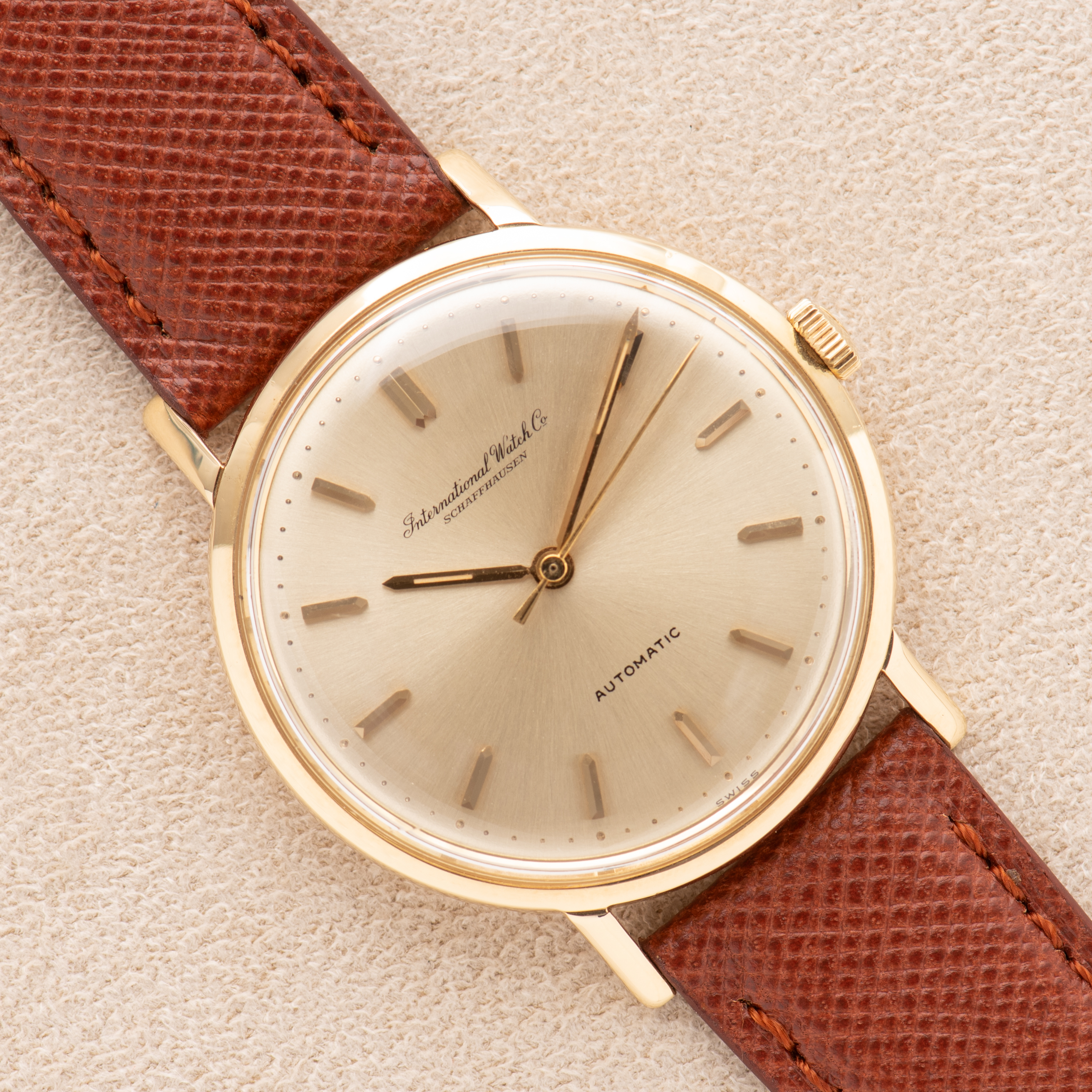View of International Watch Co Schaffhausen Automatic cal 854 ref R807A