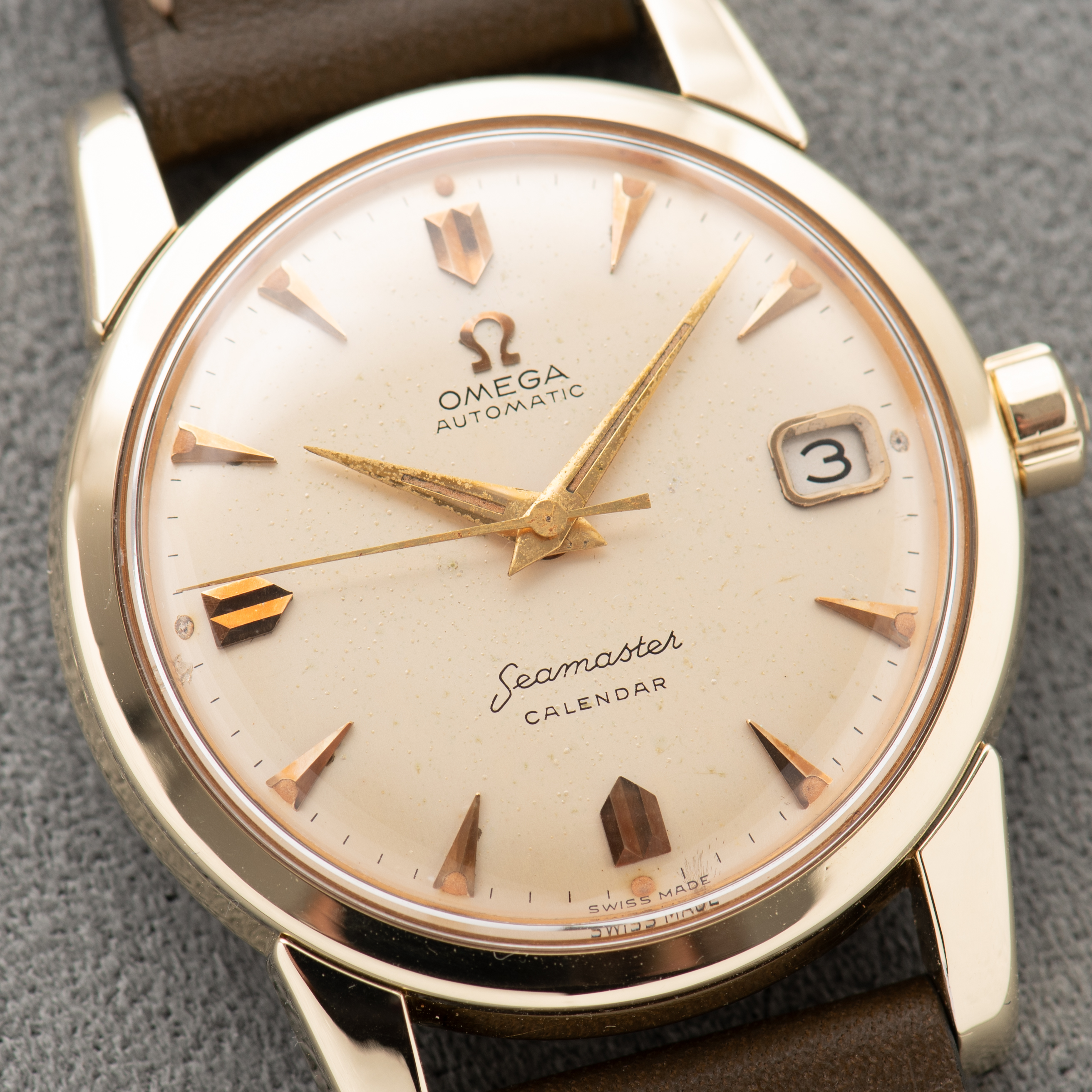 View of Omega Automatic Seamaster ref 2849-6 SC from 1956
