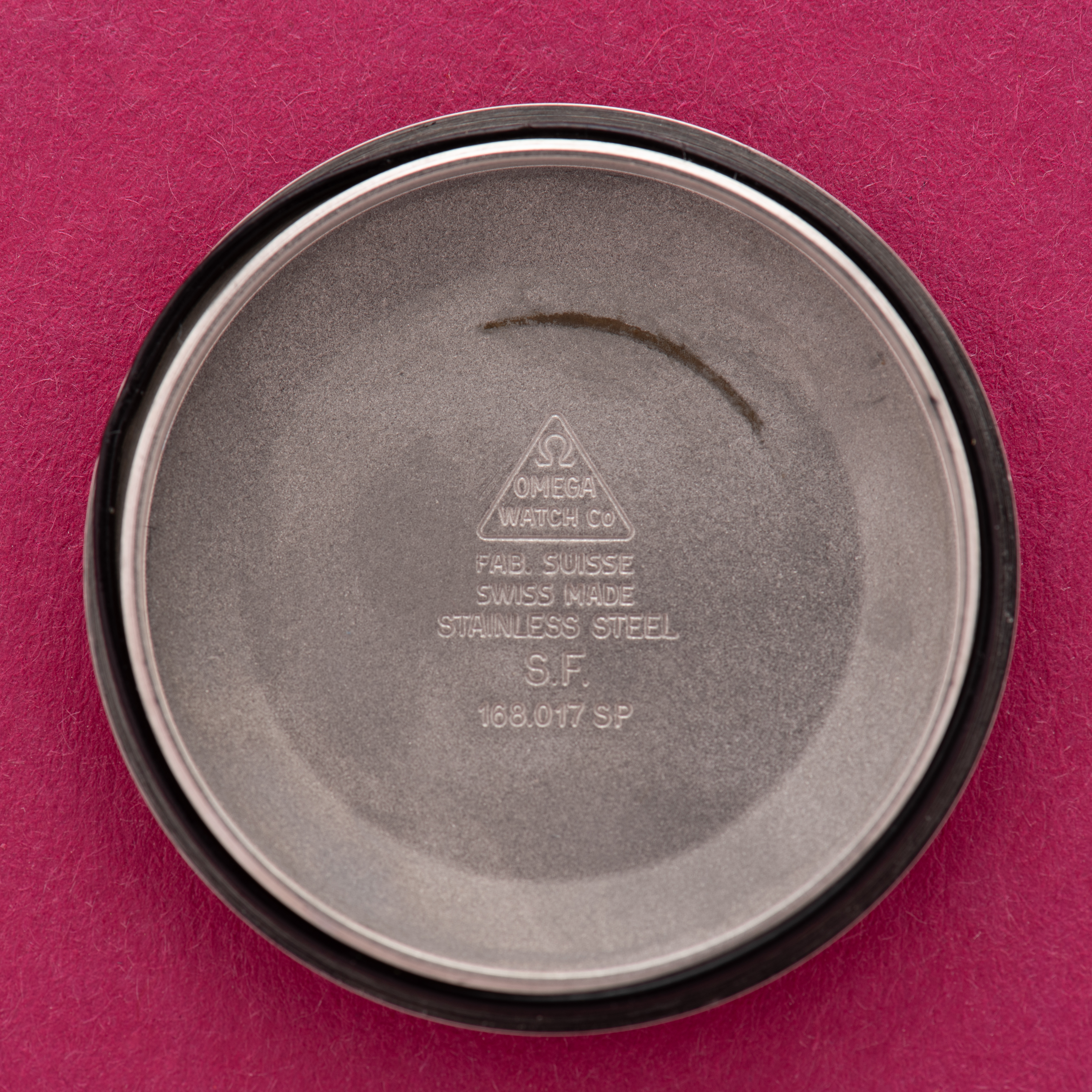 Zicht op Omega Automatische Chronometer Constellatie "Linnen wijzerplaat" Ref 168.017 vanaf 1968