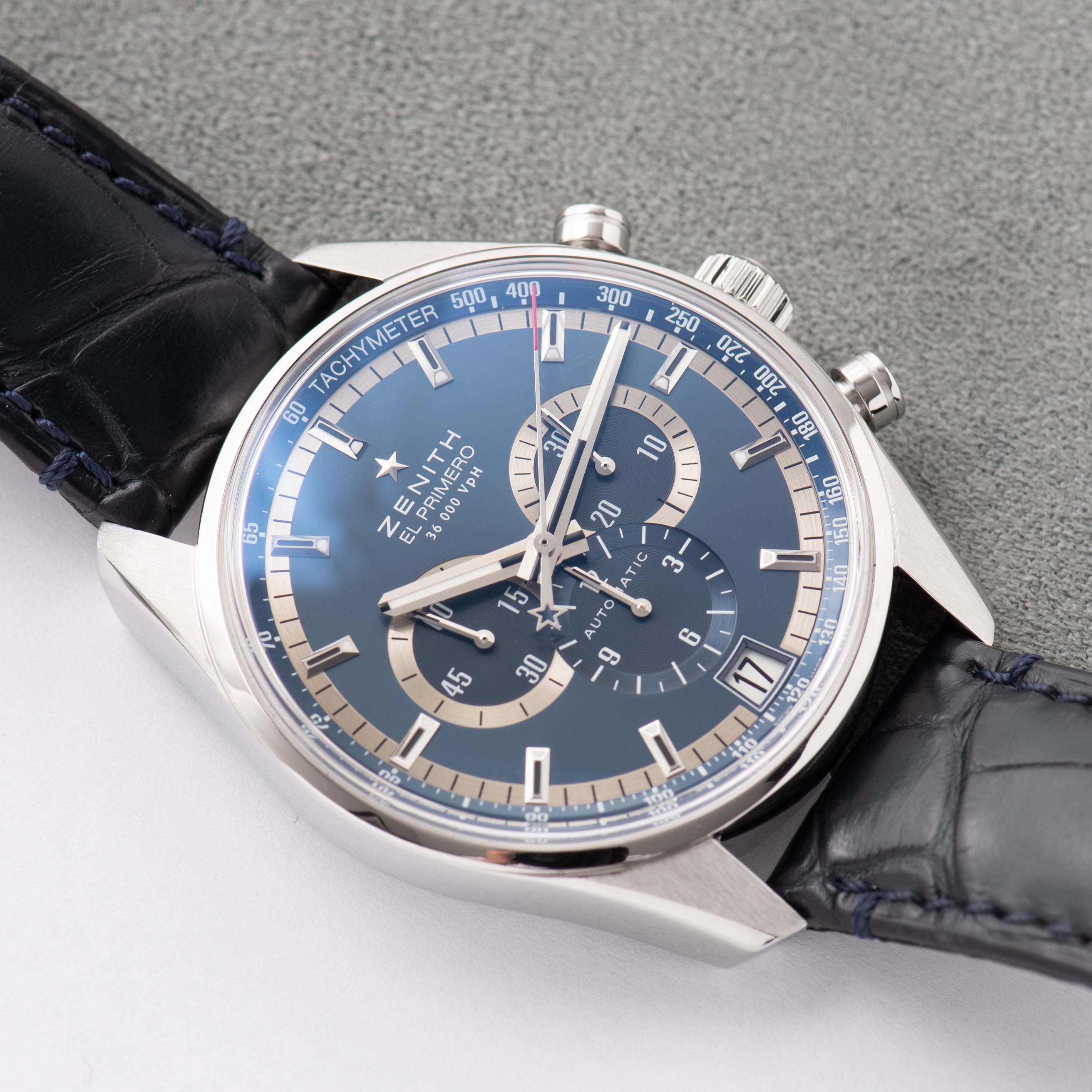 Zicht op Zenith El Primero 36'000 VpH Edition Limited "Charles Vermot" 690/1975 vanaf 2014