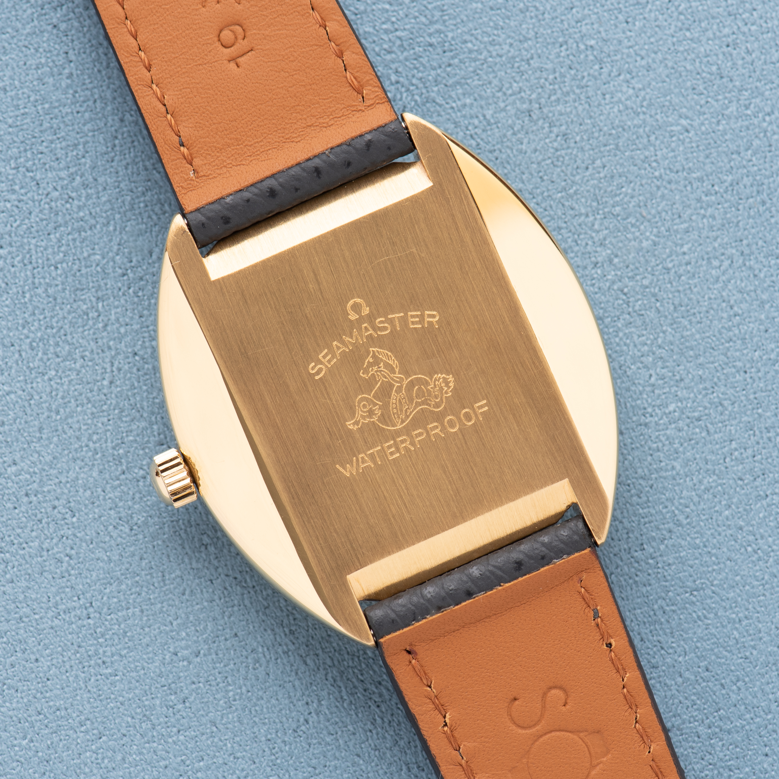 Zicht op Omega Automatische Seamaster Kosmische Bi-ton wijzerplaat ref 166.026 vanaf 1968