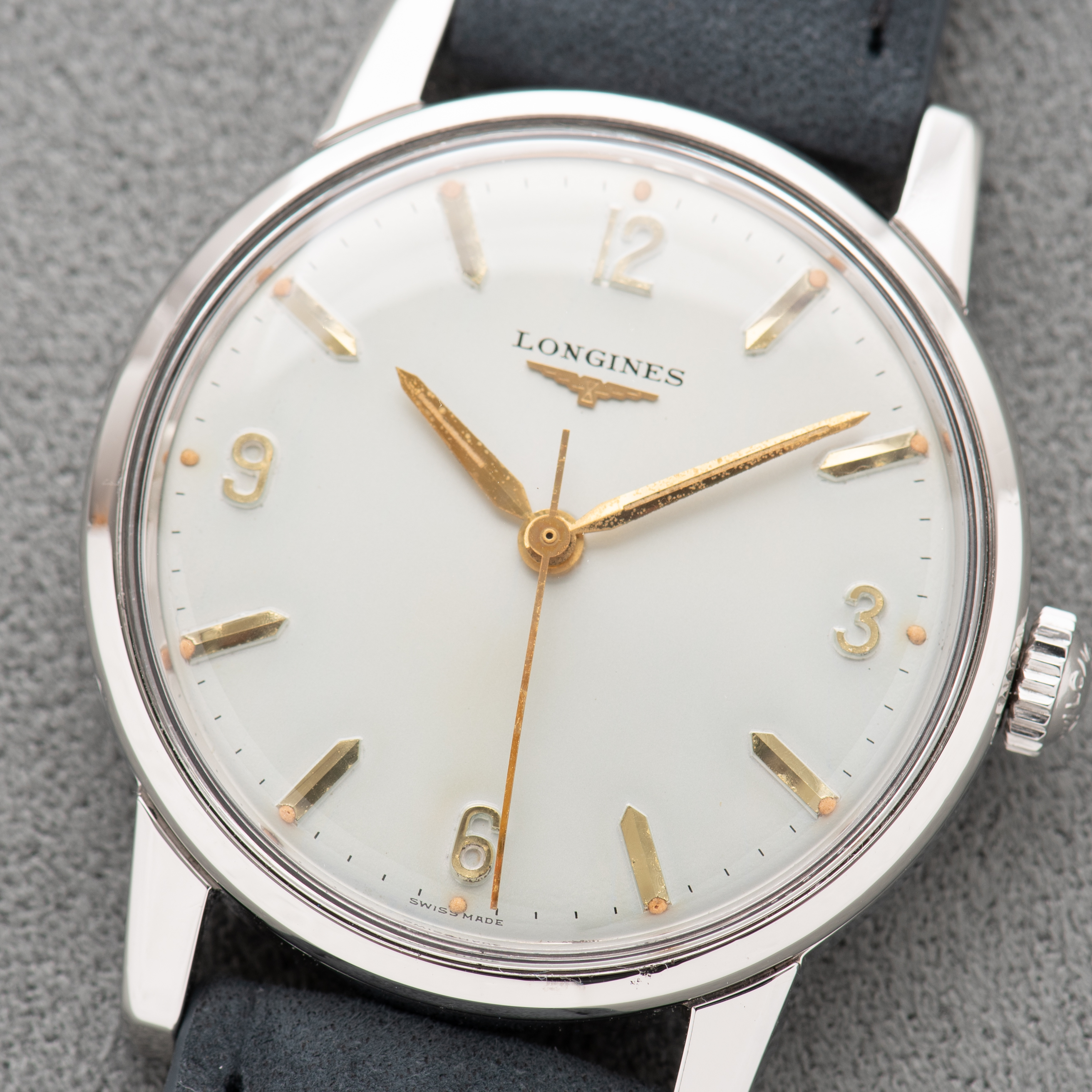 Zicht op Longines mécanique "Turquoise" Dial Dial réf 7177 1 787 cal 30LS