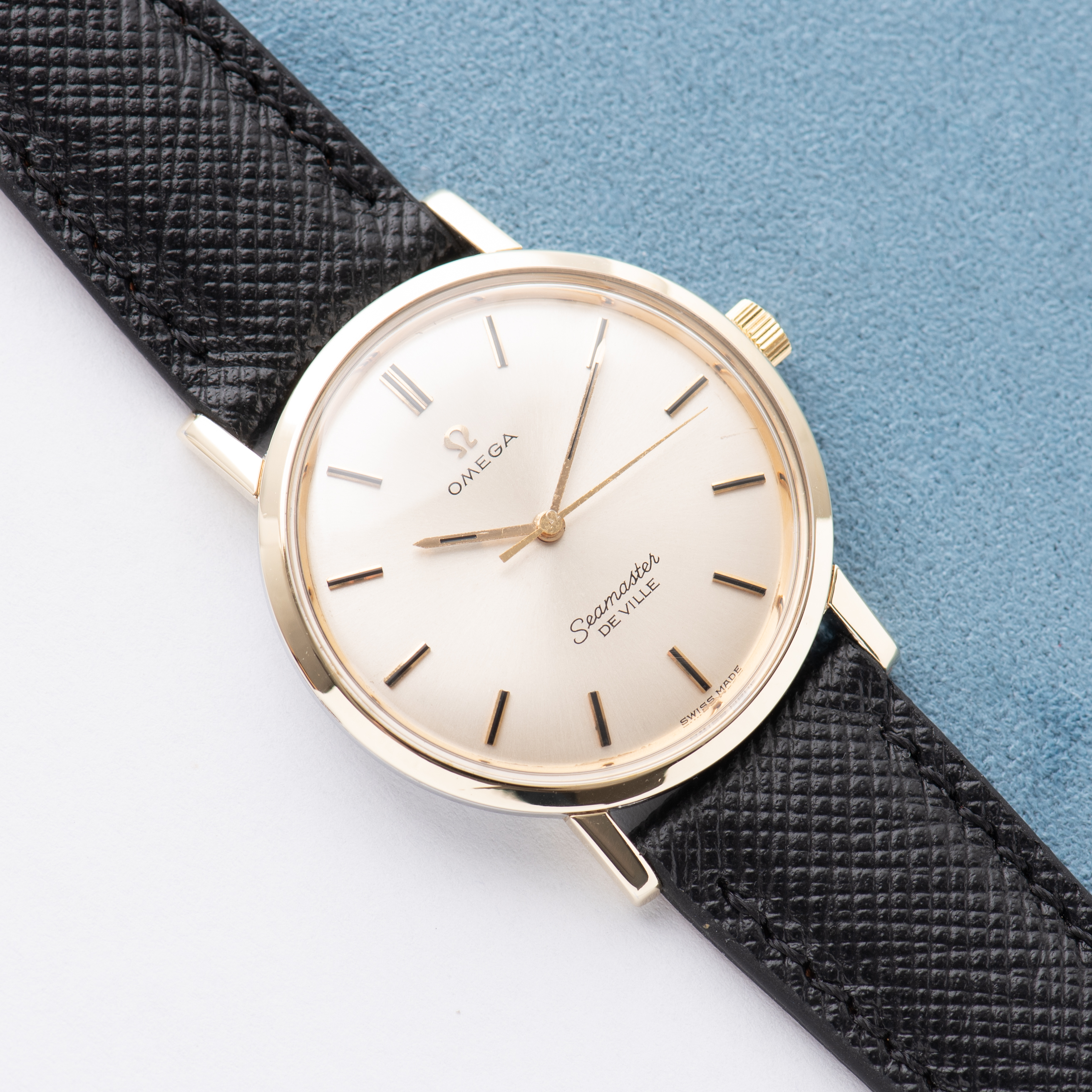 Zicht op Omega Seamaster De Ville Date Gold/Steel Réf 135.001 from 1966