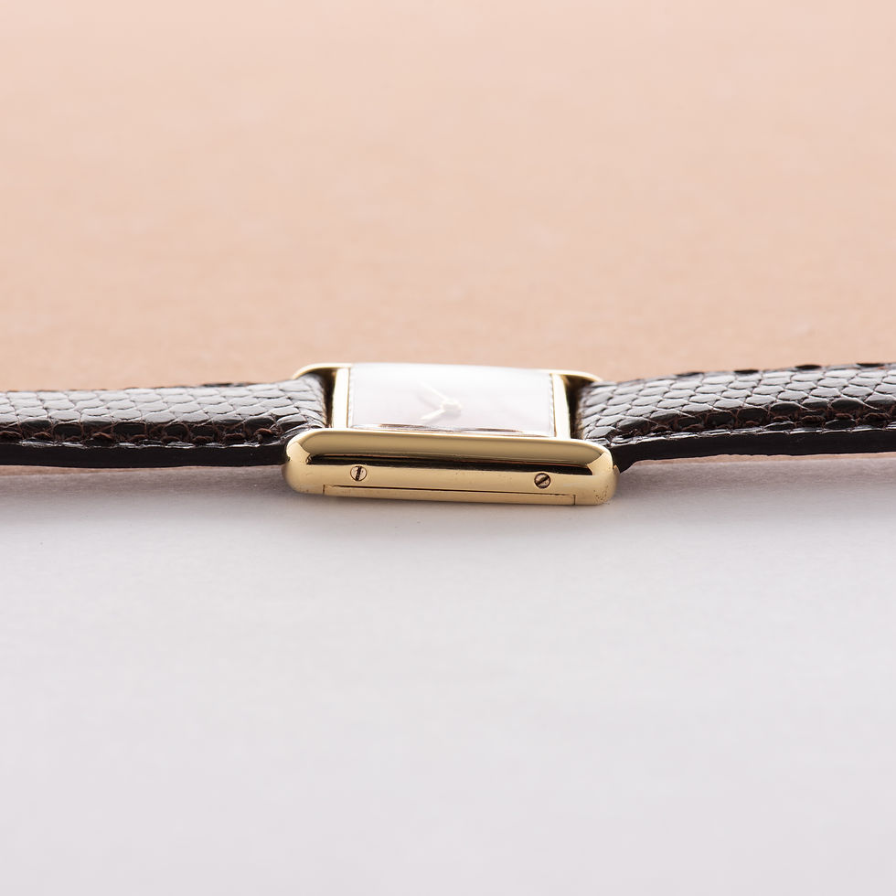 Thumbnail: Cartier Must de Tank de Must Vermeil Bordeau Dial cal 78-1