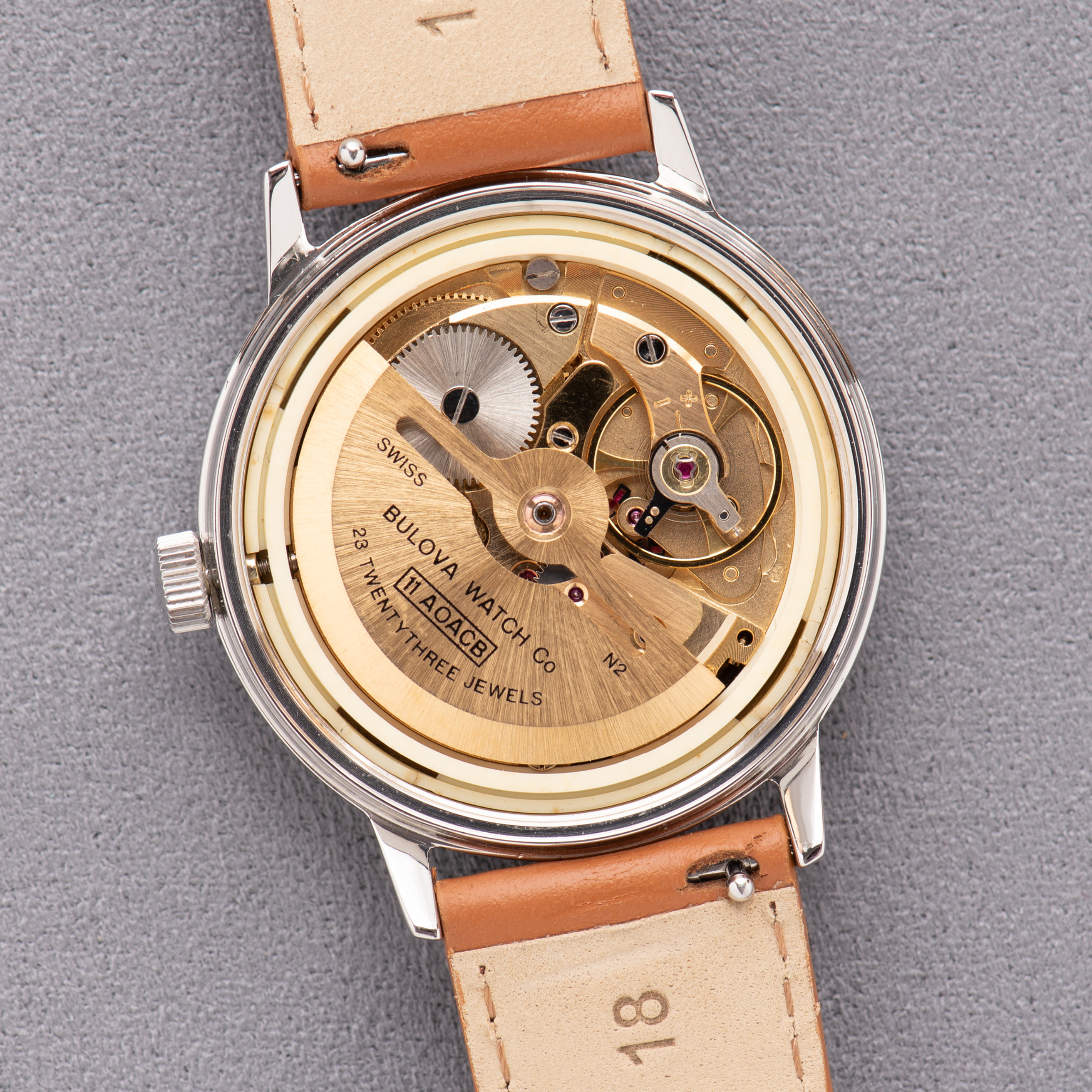 Vue de Bulova Spinnaker Automatique — Réf. 7203 — 1972