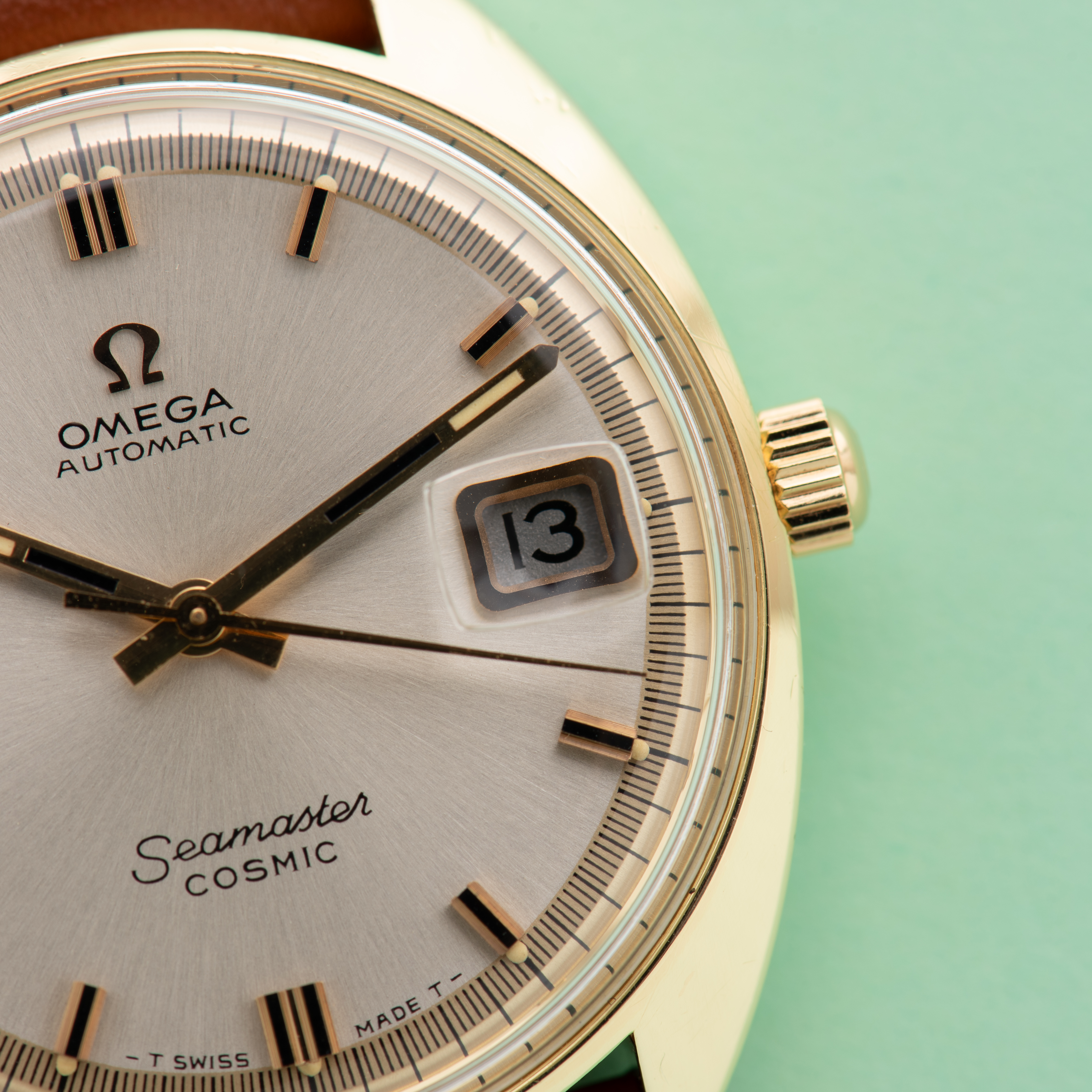 View of Omega Automatic Seamaster Cosmic réf 166.026 from 1968