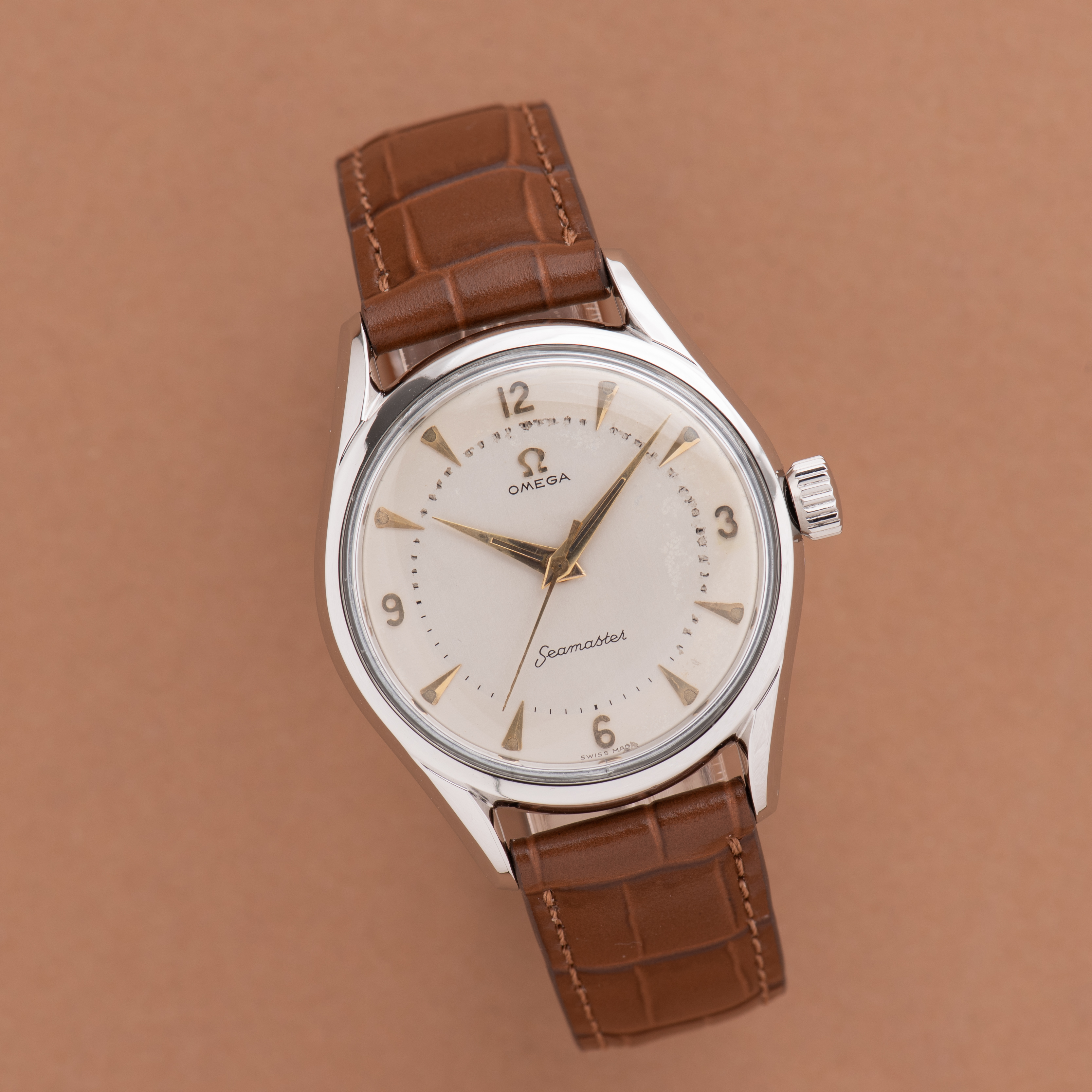 Zicht op Omega Seamaster réf 2792-5 SC cal 283 from 1954