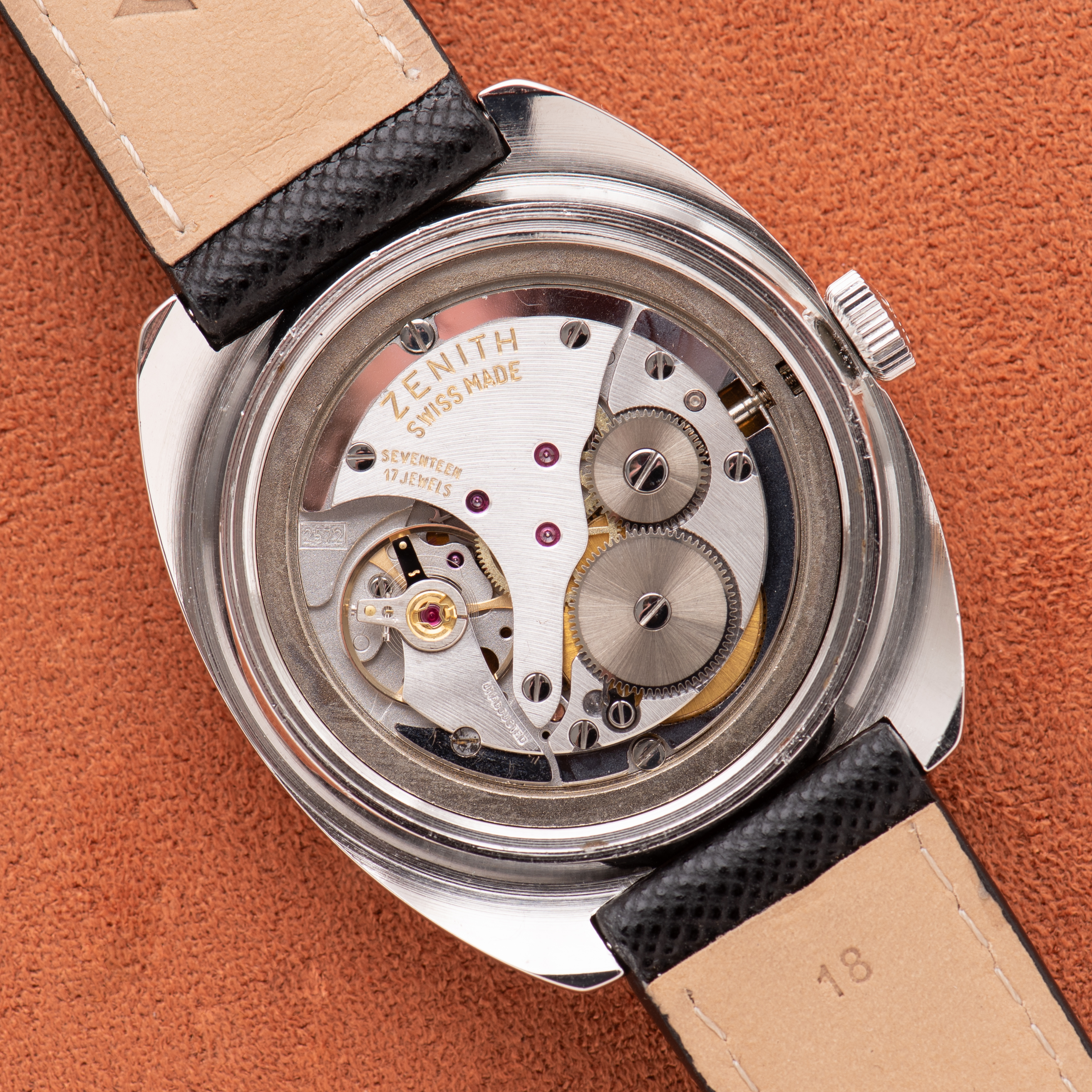 View of Zenith Sporto Mat Black Tritium Dial Réf 01 1496 360