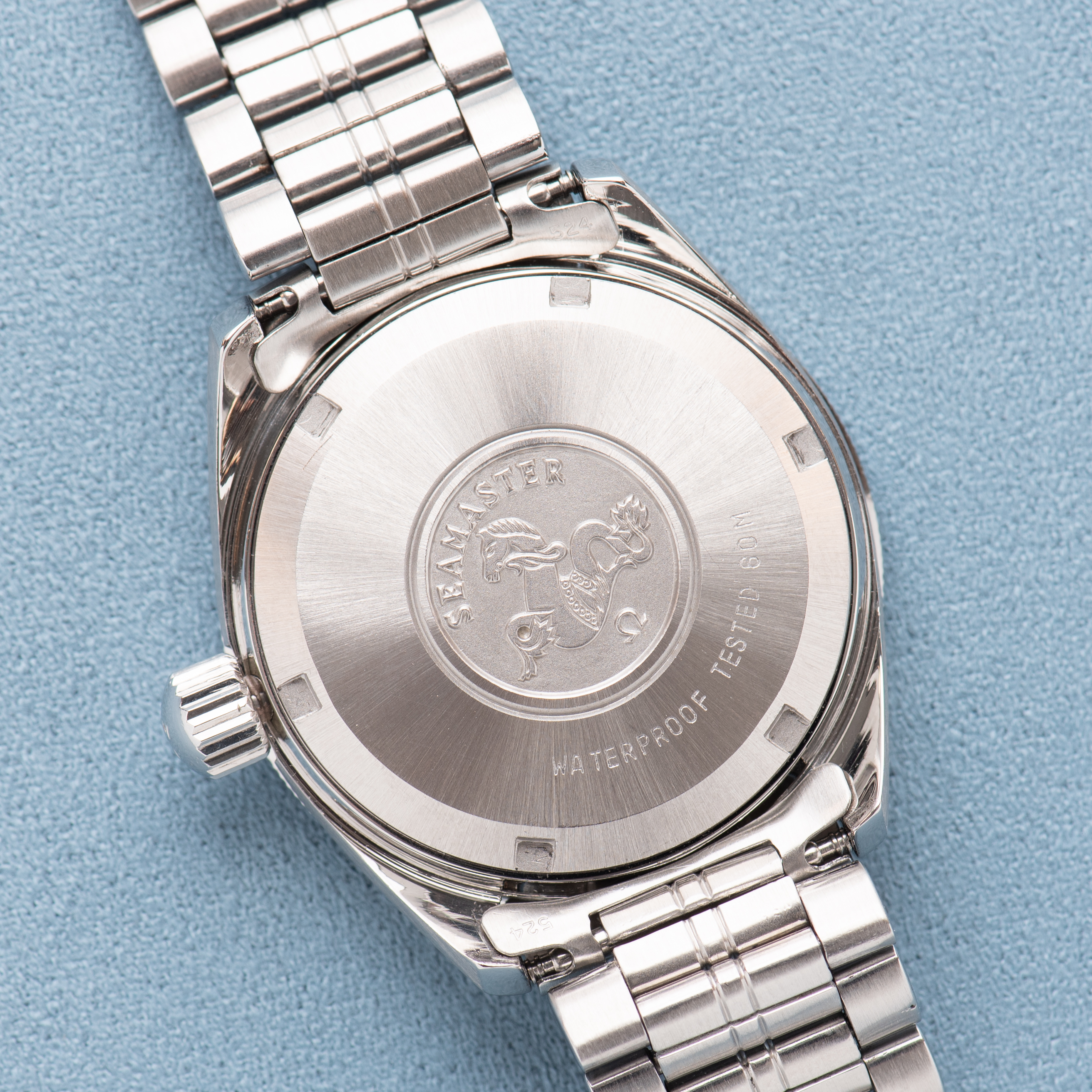 View of Omega Automatic Seamaster 60 Divers from 1969 Ref 166.062