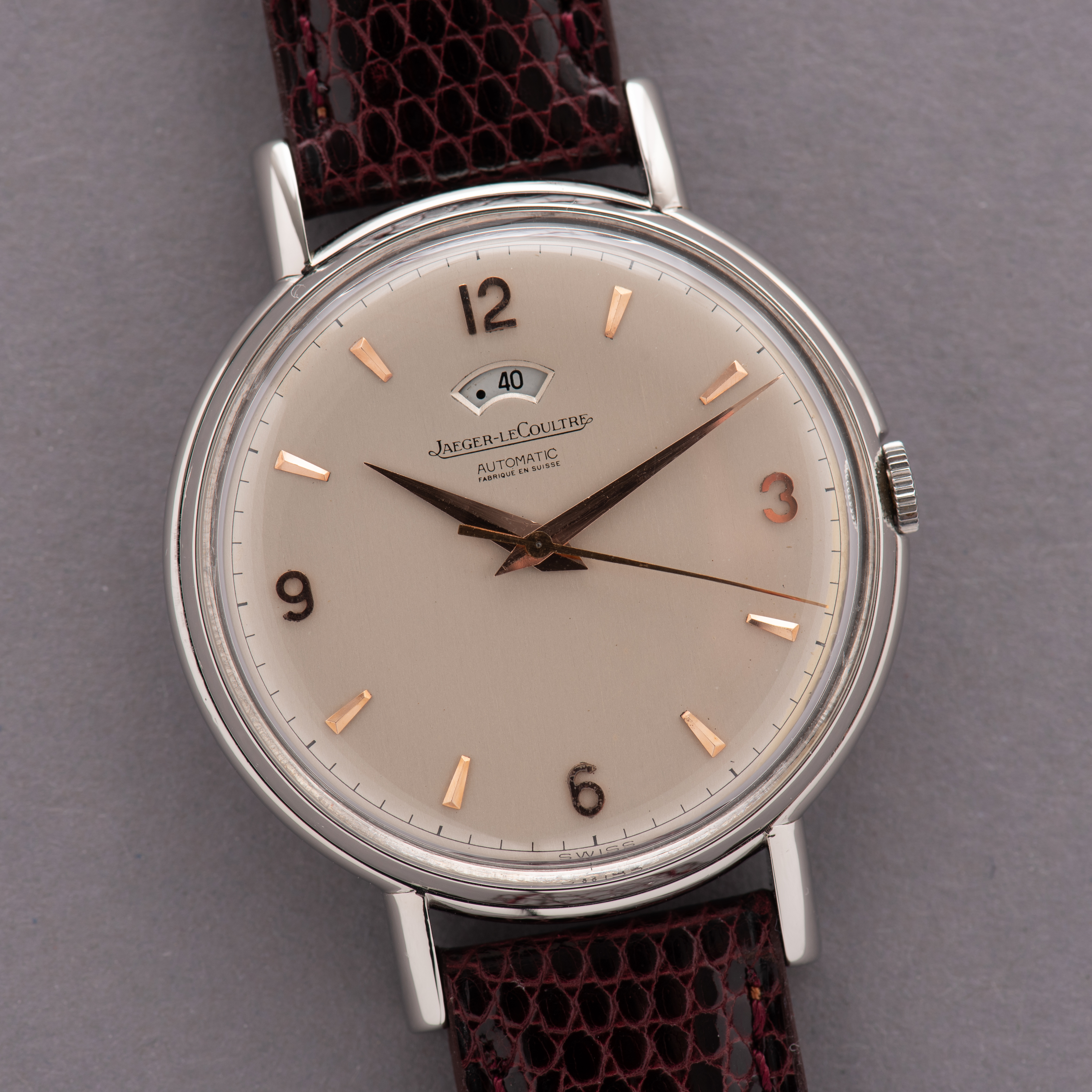 View of Jaeger LeCoultre Automatic bumper Jumbo Power Reserve réf 511367 cal 481