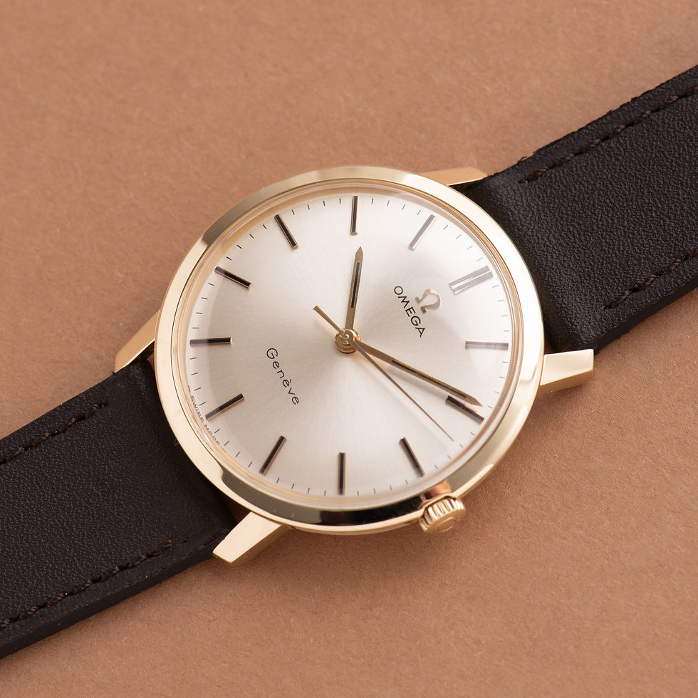 Thumbnail: Omega Genève Dress Watch 14K Yellow Gold Réf 131.021SP from 1969