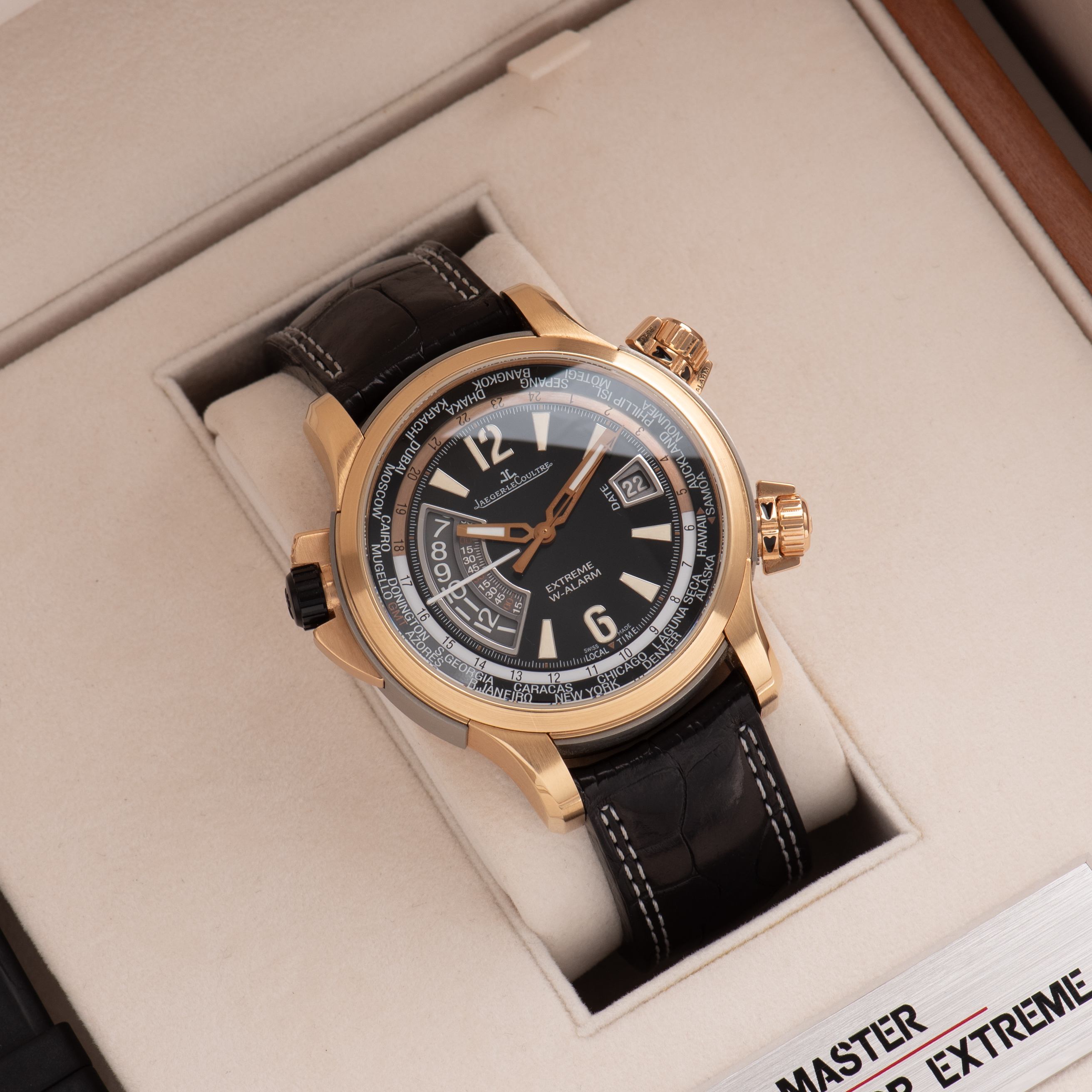 View of Jaeger LeCoultre Master Compressor Edition Valentino Rossi Ref Q177244V Full Set