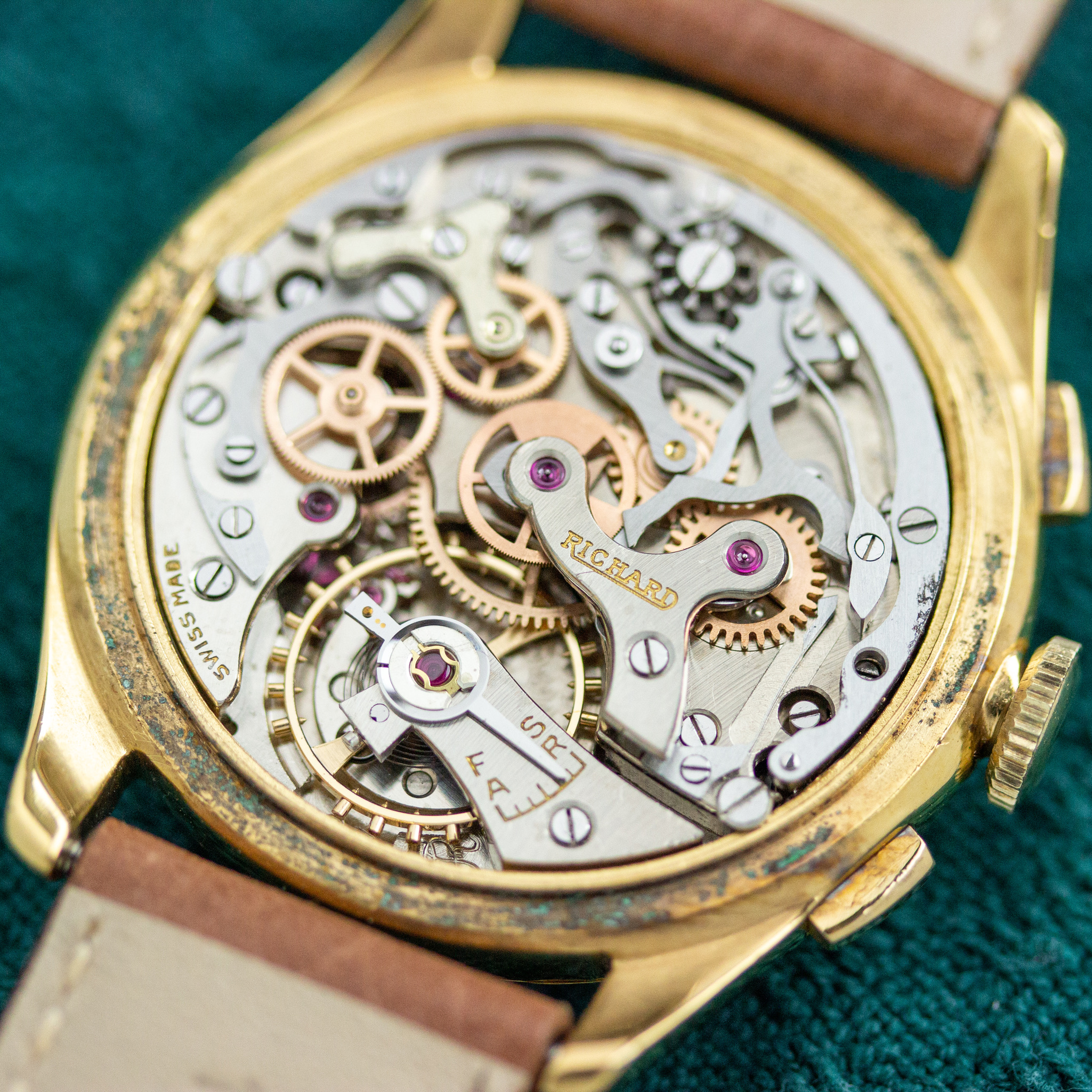 Vue de Richard Chronographe incabloc valjoux 23