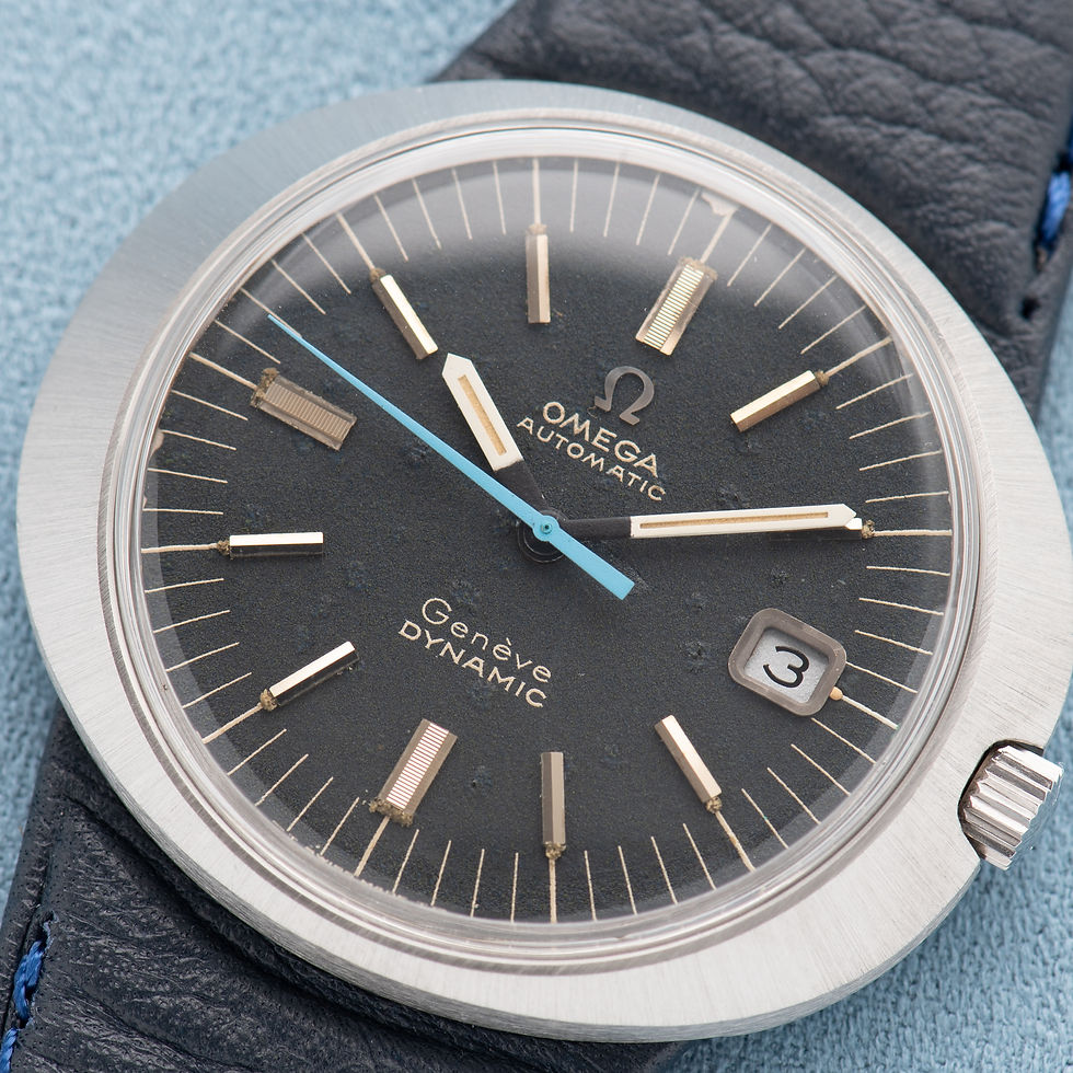 Miniature : Omega Genève Dynamic Automatic Black Dial from 1968 Réf 166.039