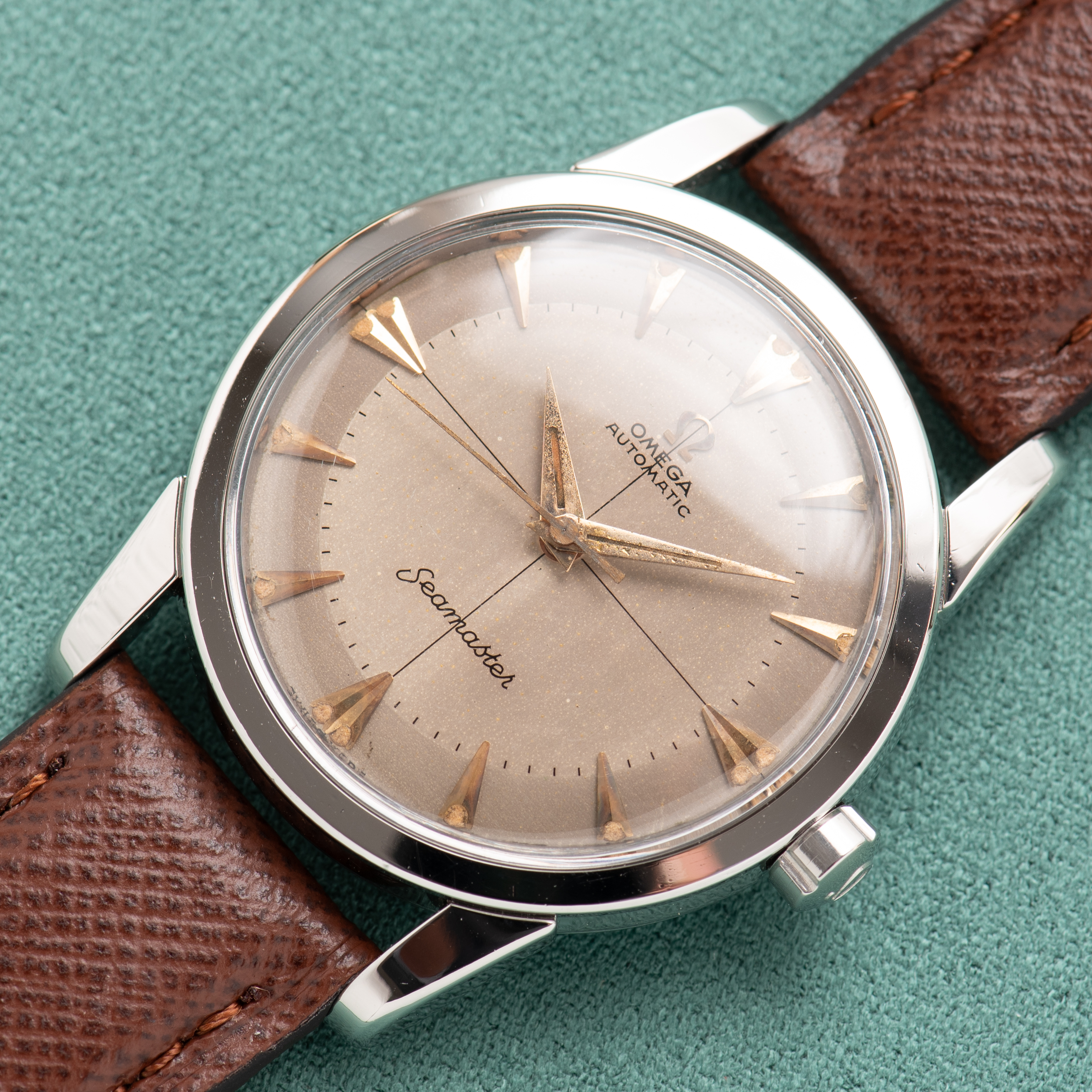 Vue de Omega Automatic Seamaster Crosshair Steel réf 2846-5 SC cal 501 from 1956